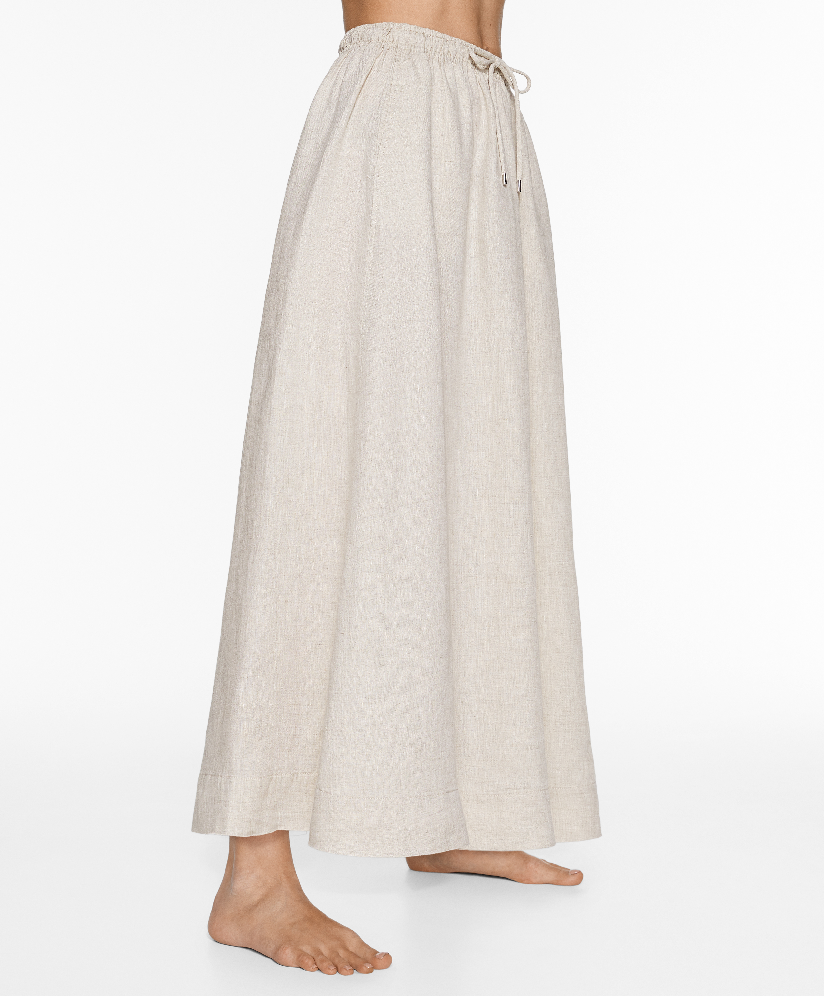 Long 100% linen skirt