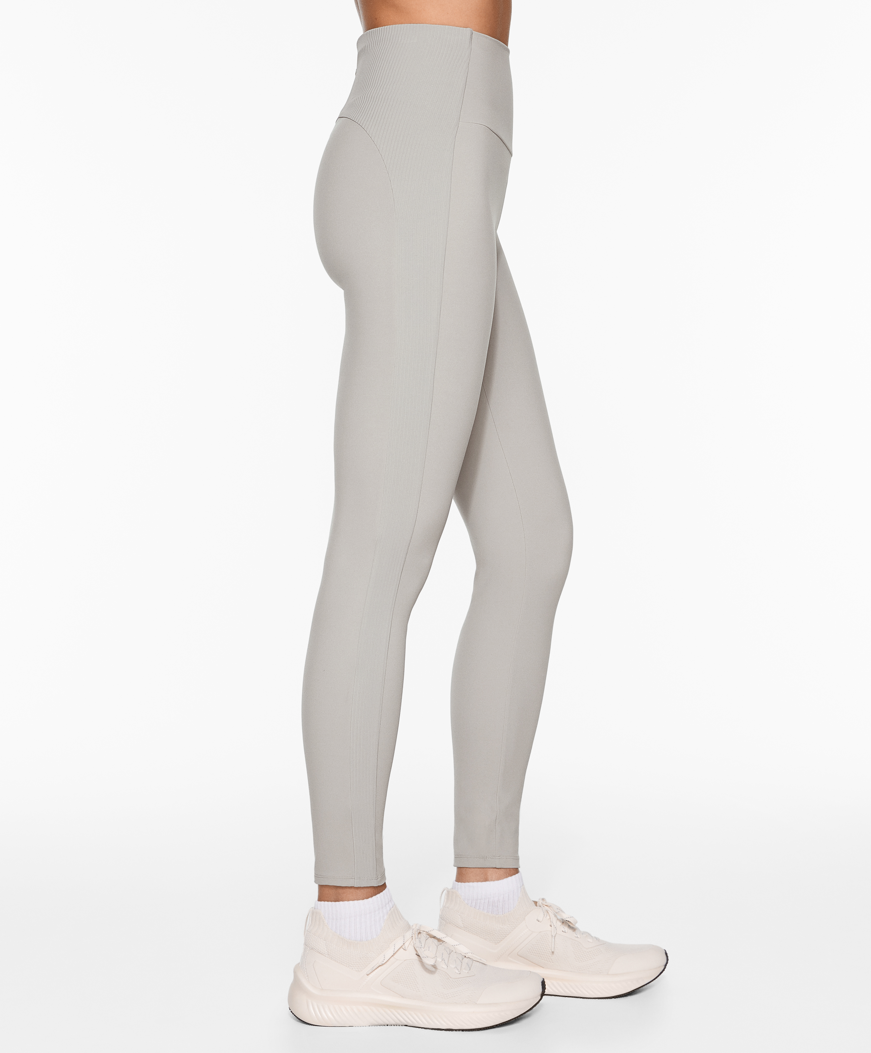 Comfortlux high-rise rib 65cm ankle-length leggings