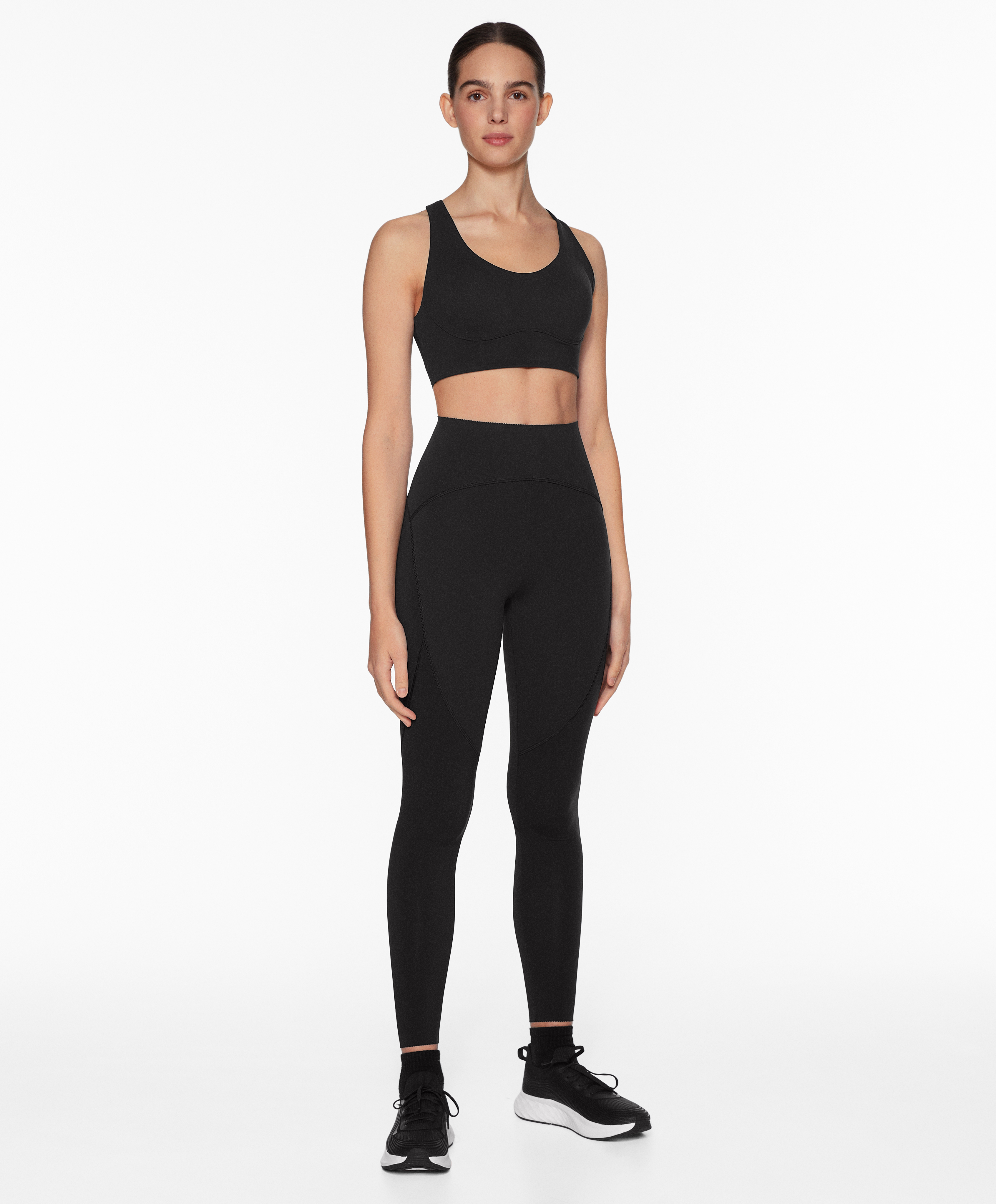 Medium-support compressive bra