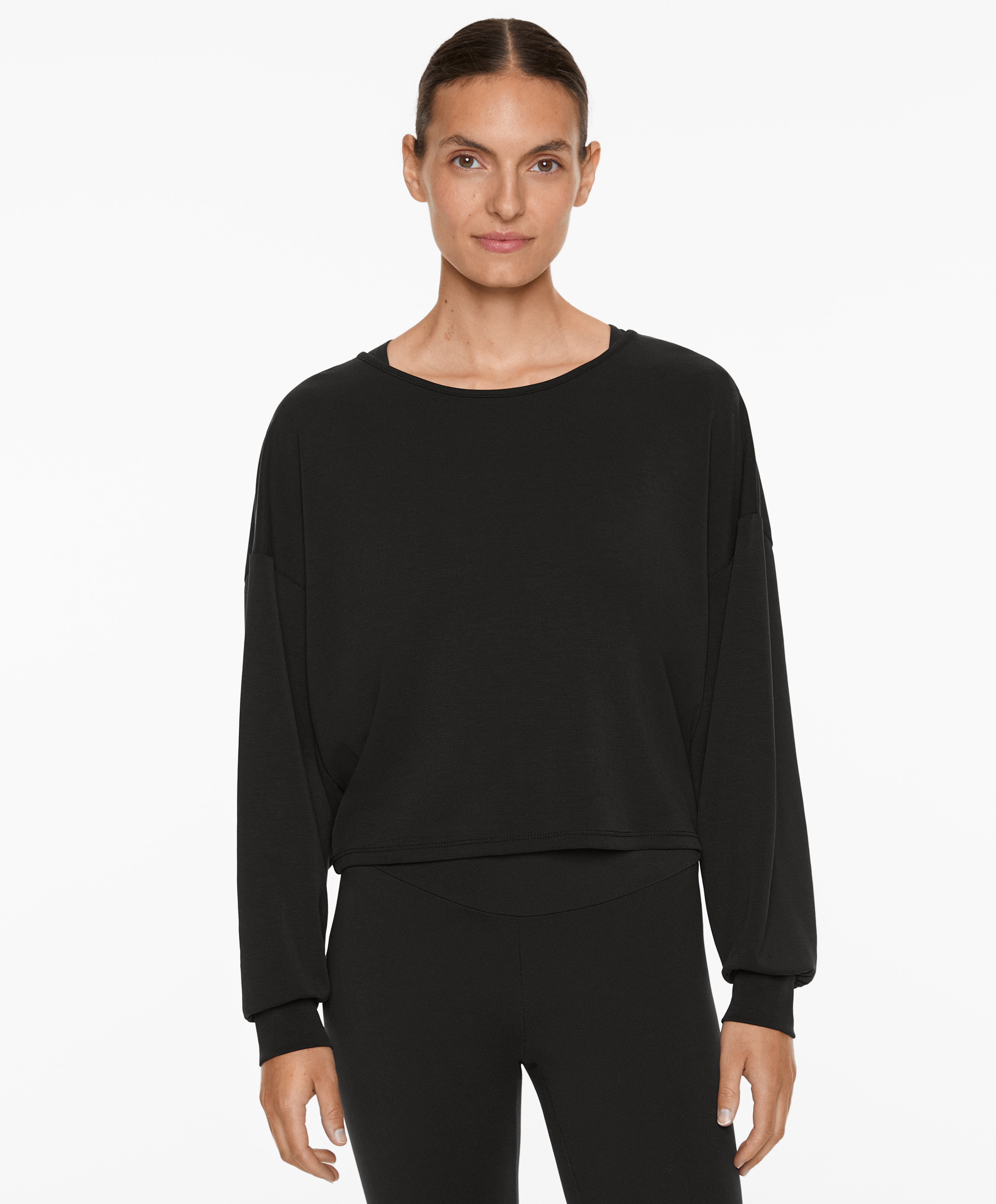 Wrap sweatshirt with modal