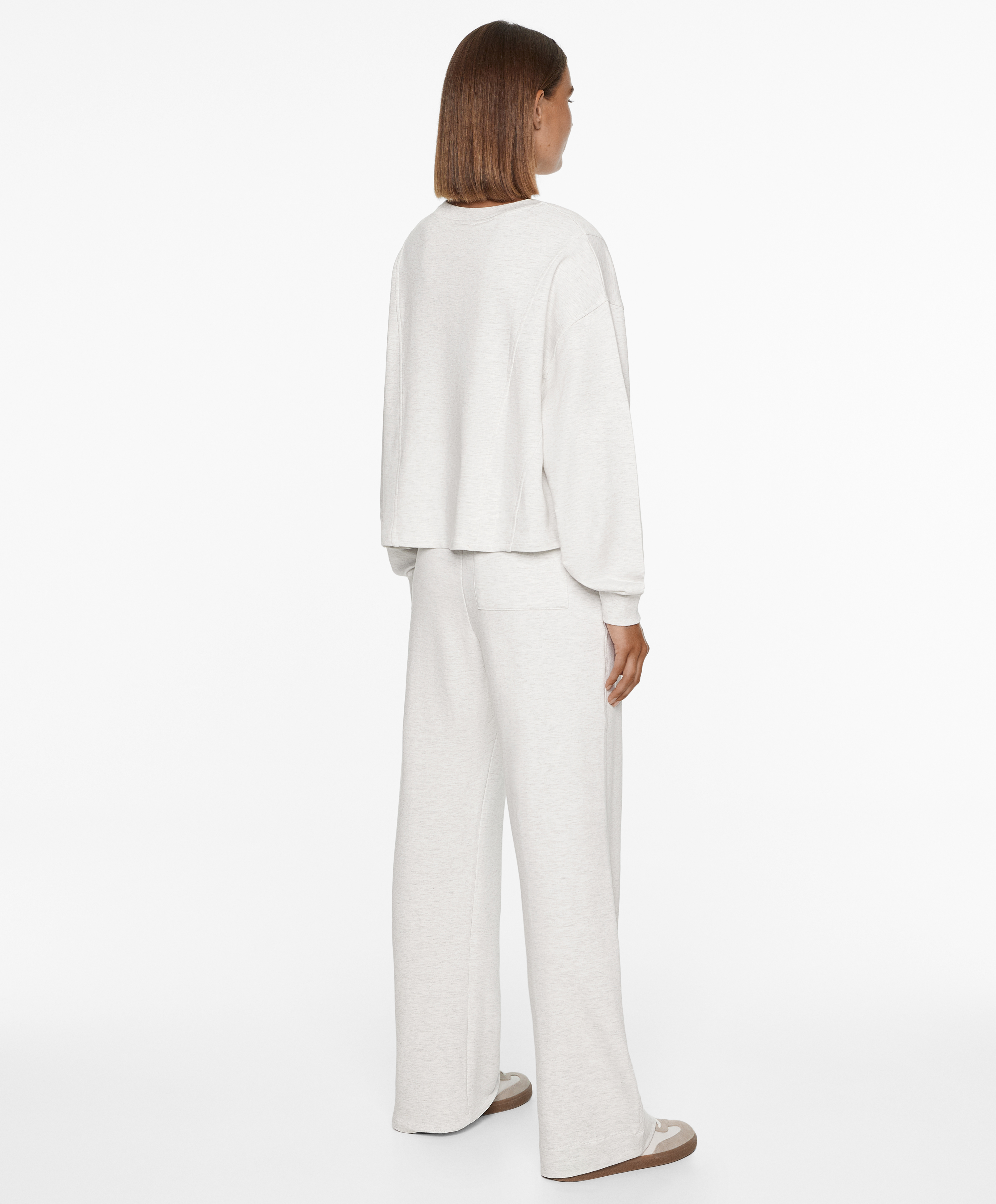 Sweatshirt with cotton and modal blend