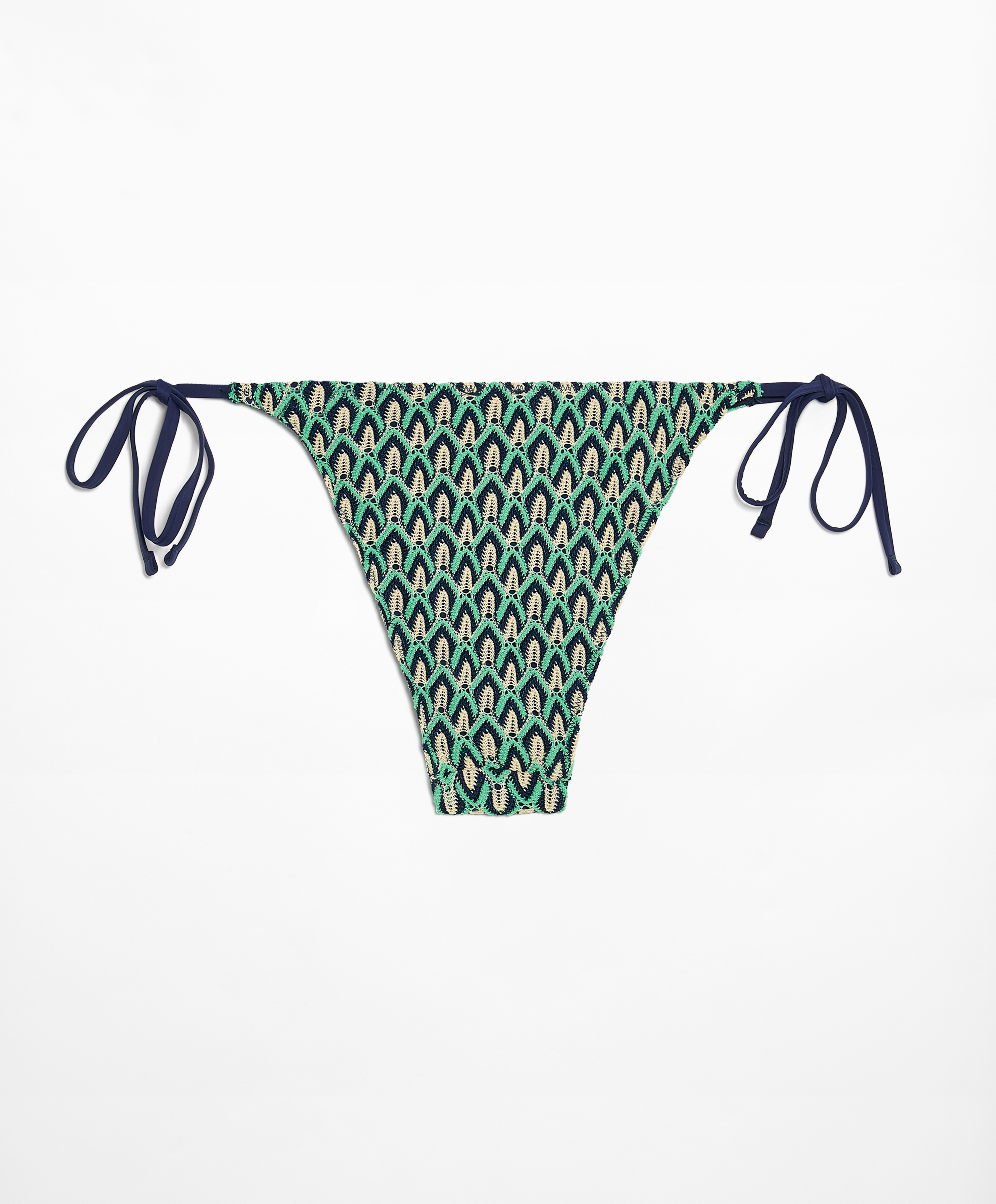 Medium-coverage crochet bikini briefs with ties