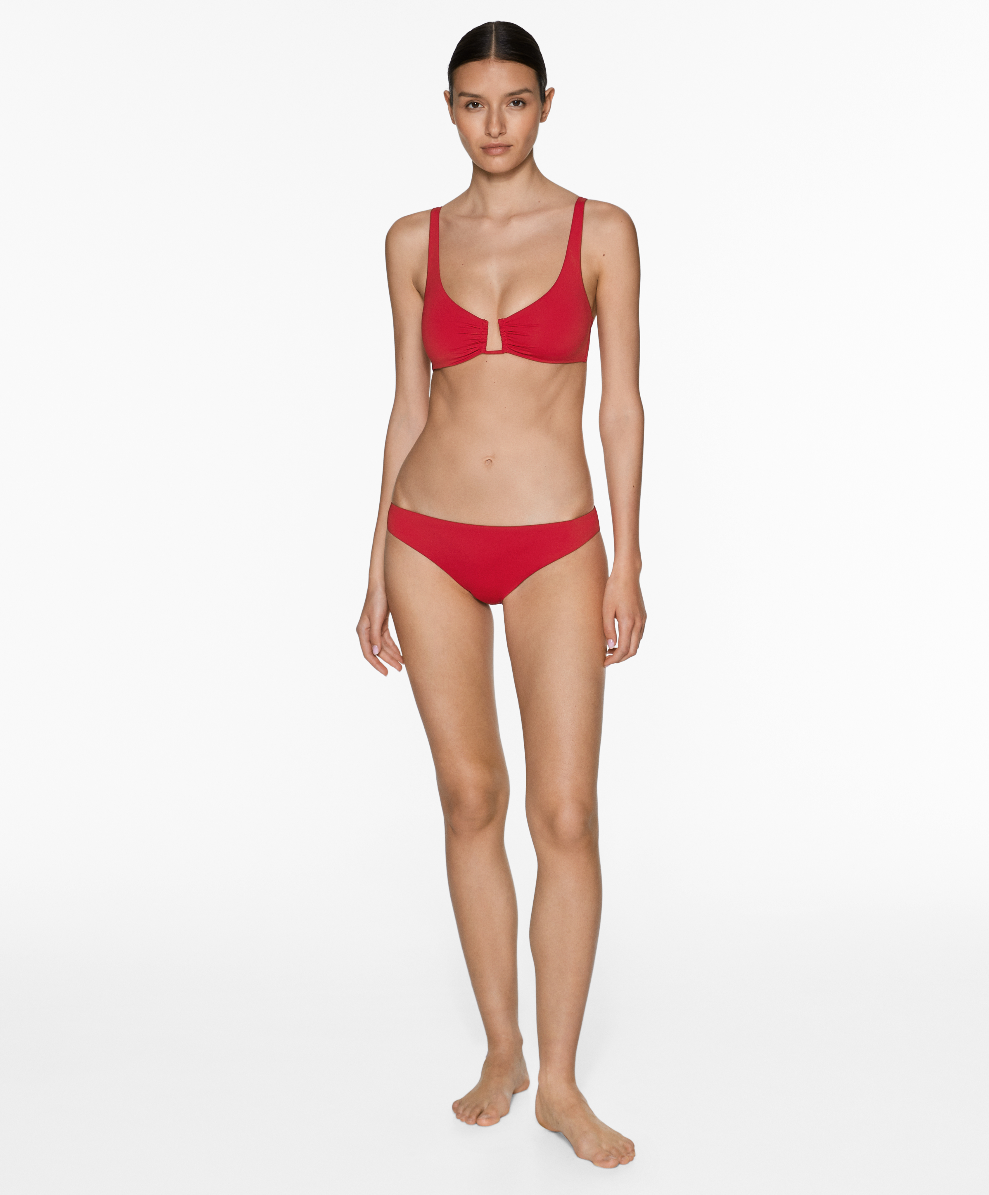 U-neck halter bikini top