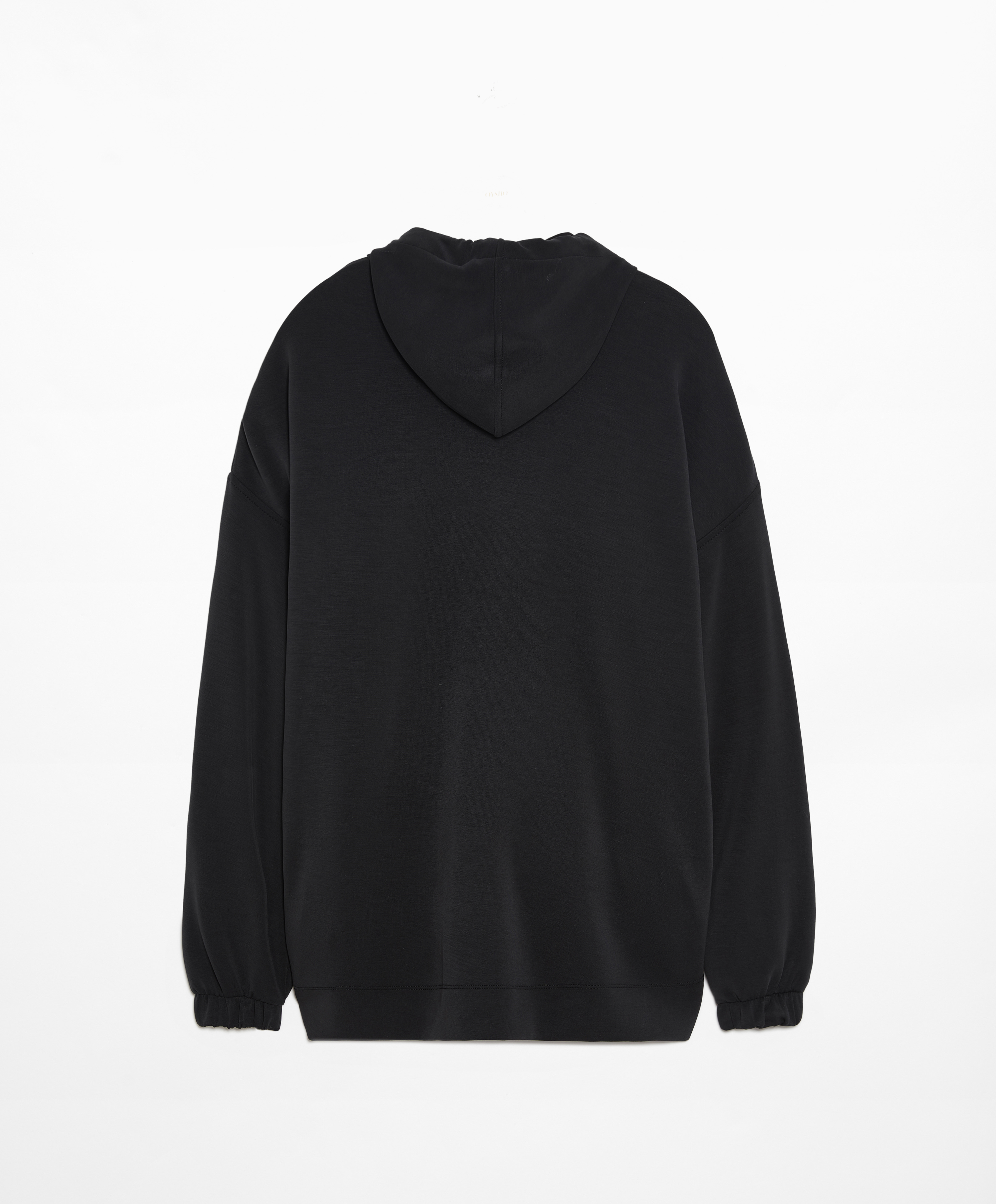 Oversize sweatshirt with soft-touch modal and zip