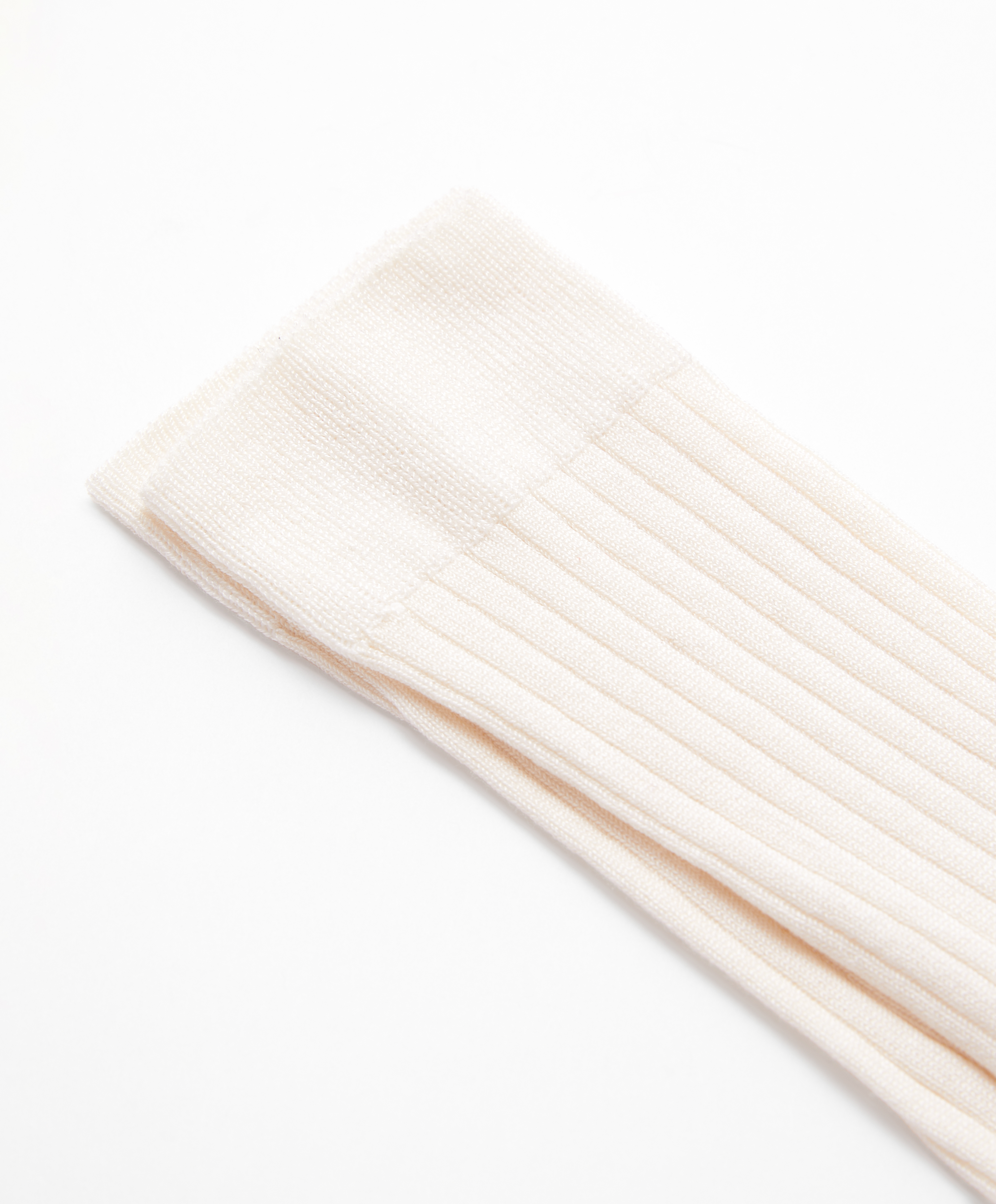 Rib silk classic socks