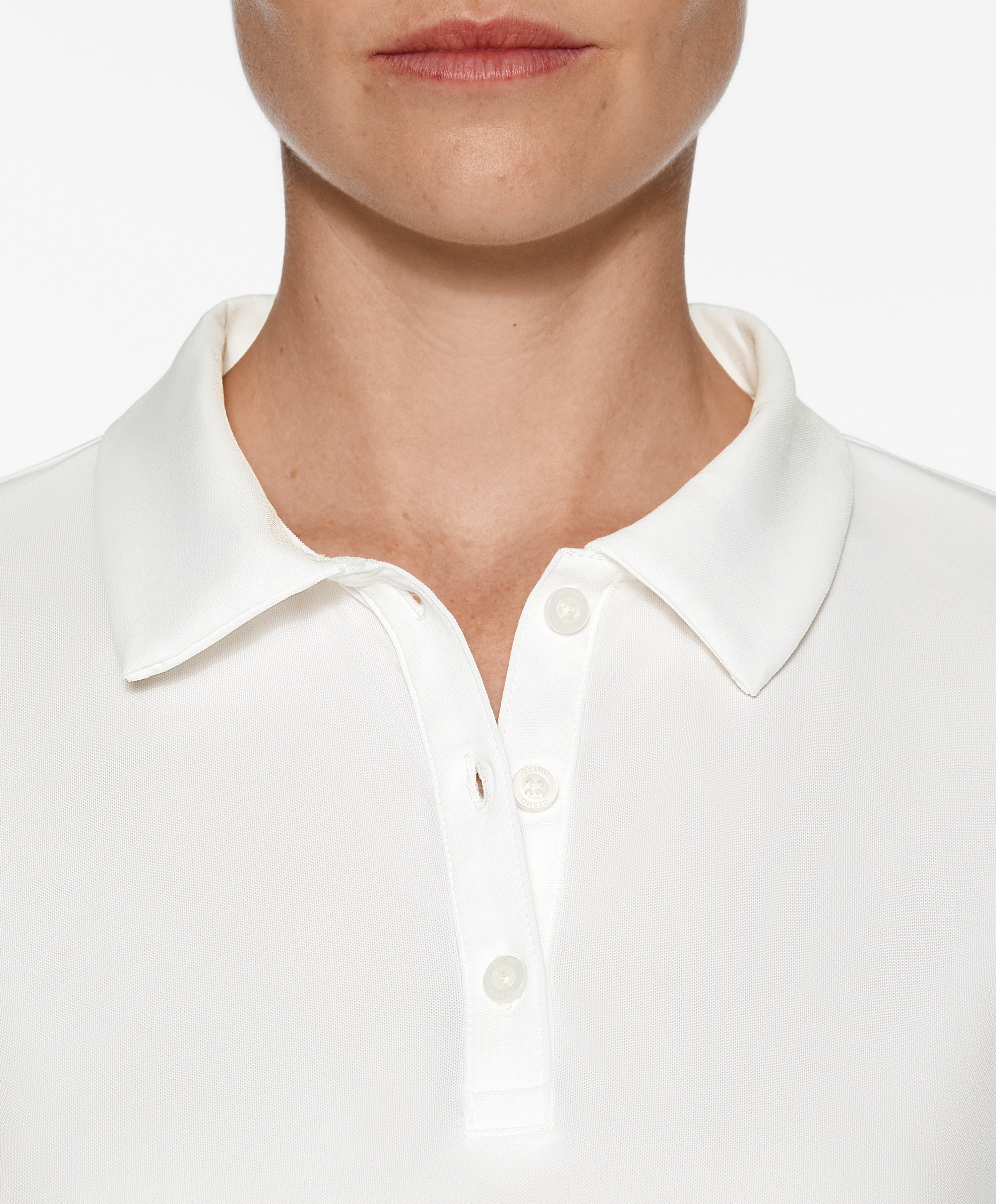 Short-sleeved technical polo shirt