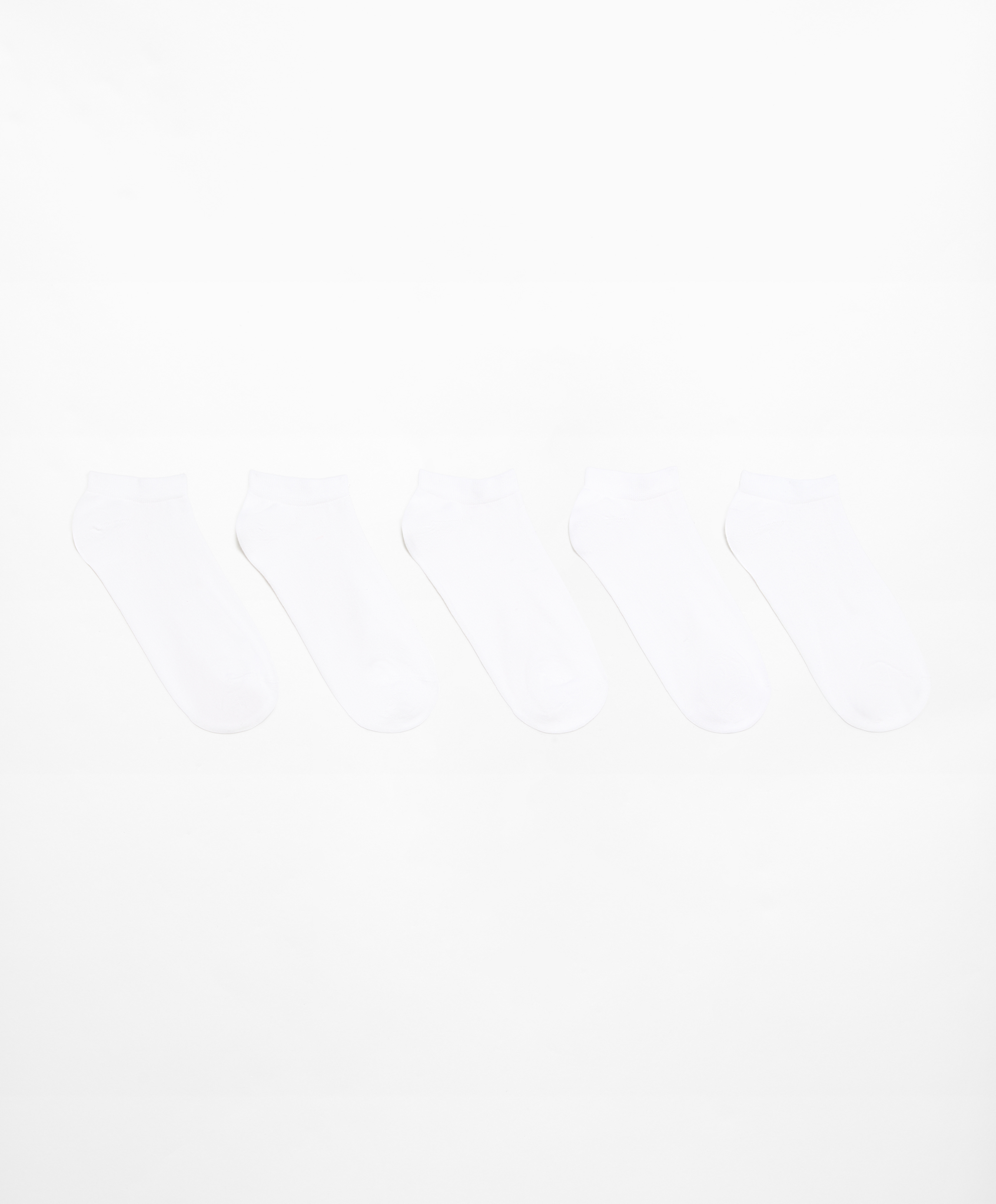 5 pairs of tab cotton blend sports sneaker socks