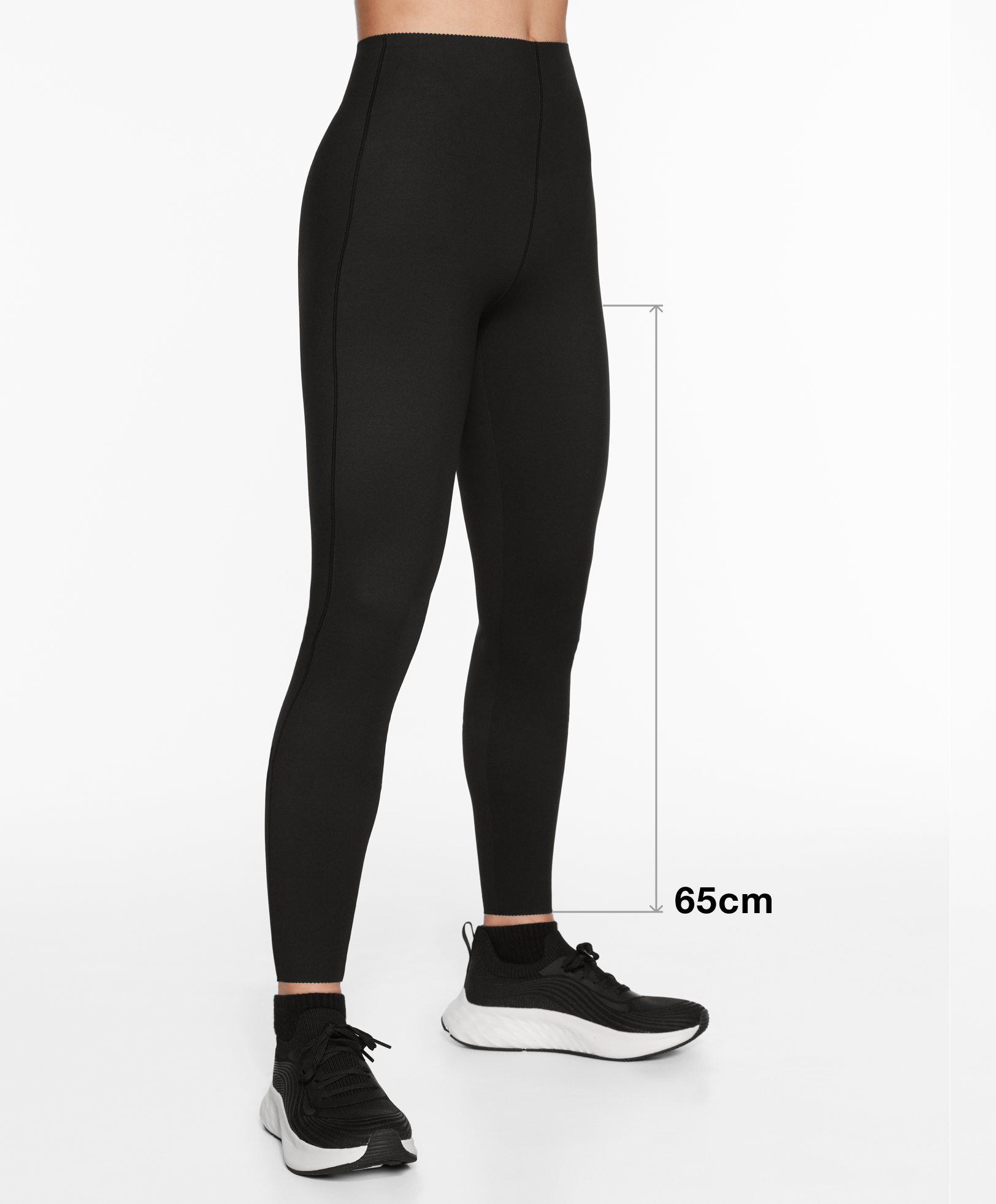 Extra-compressive raise up 65cm ankle-length leggings
