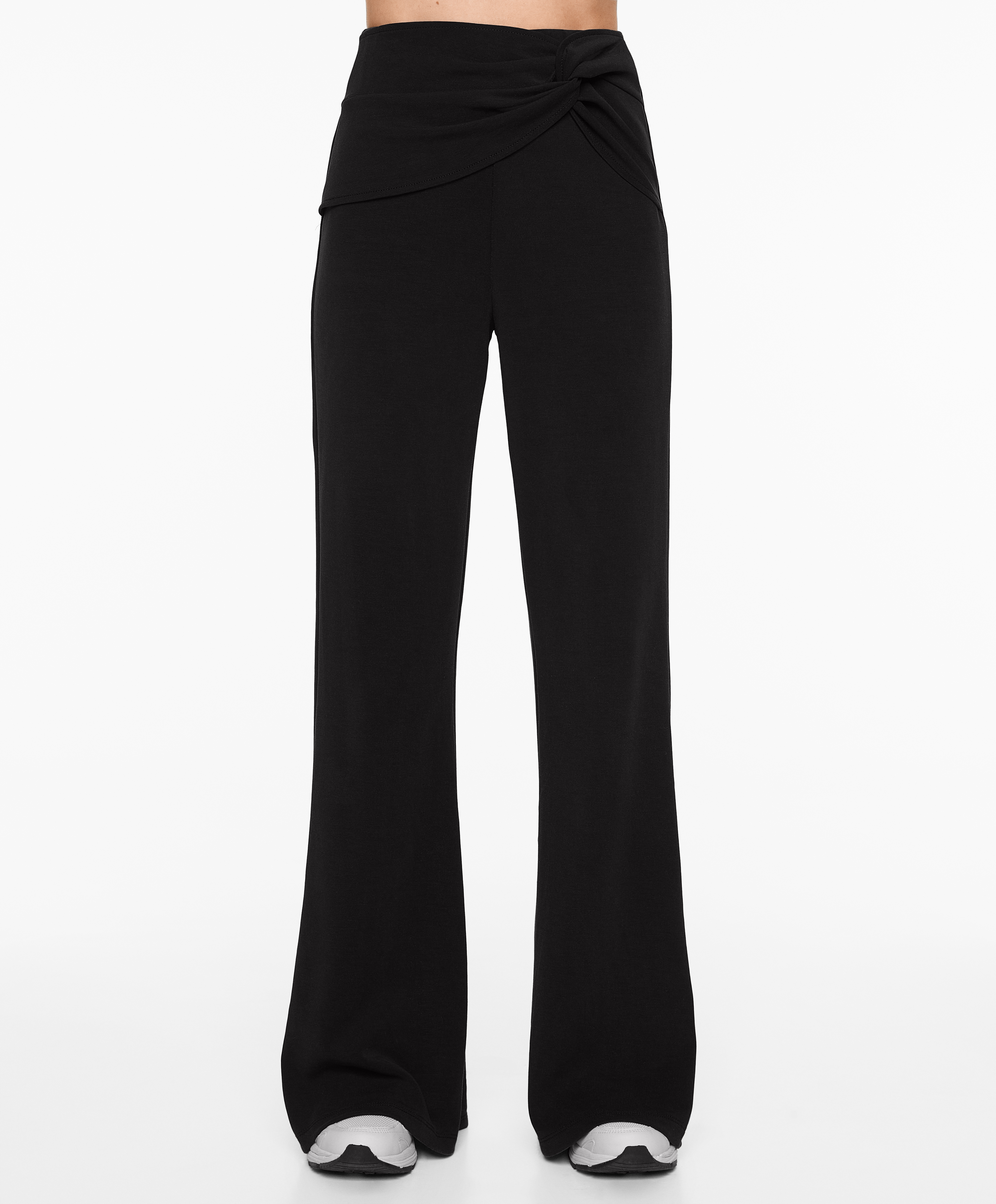 Flare trousers with modal