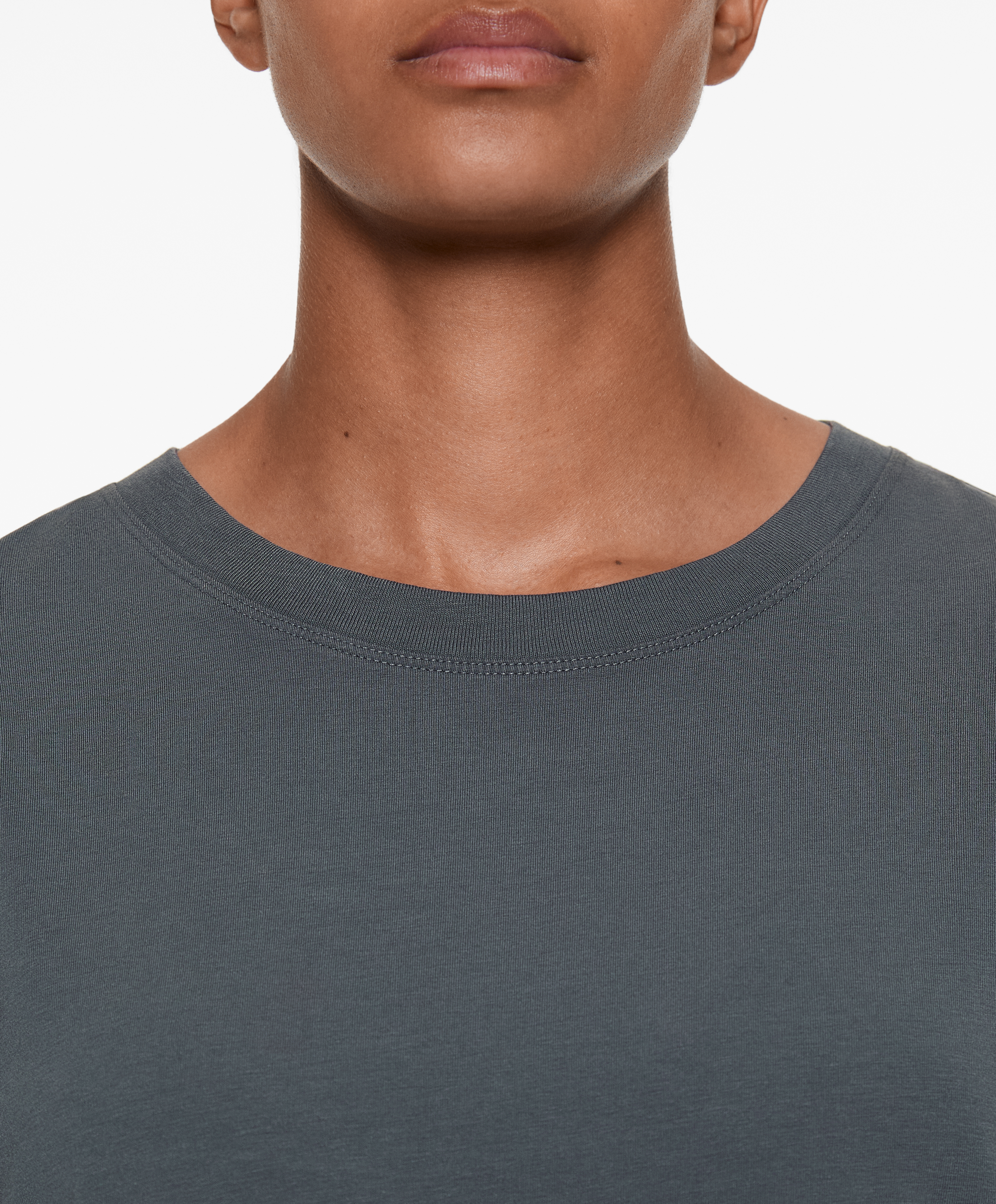 Short sleeve cotton blend T-shirt