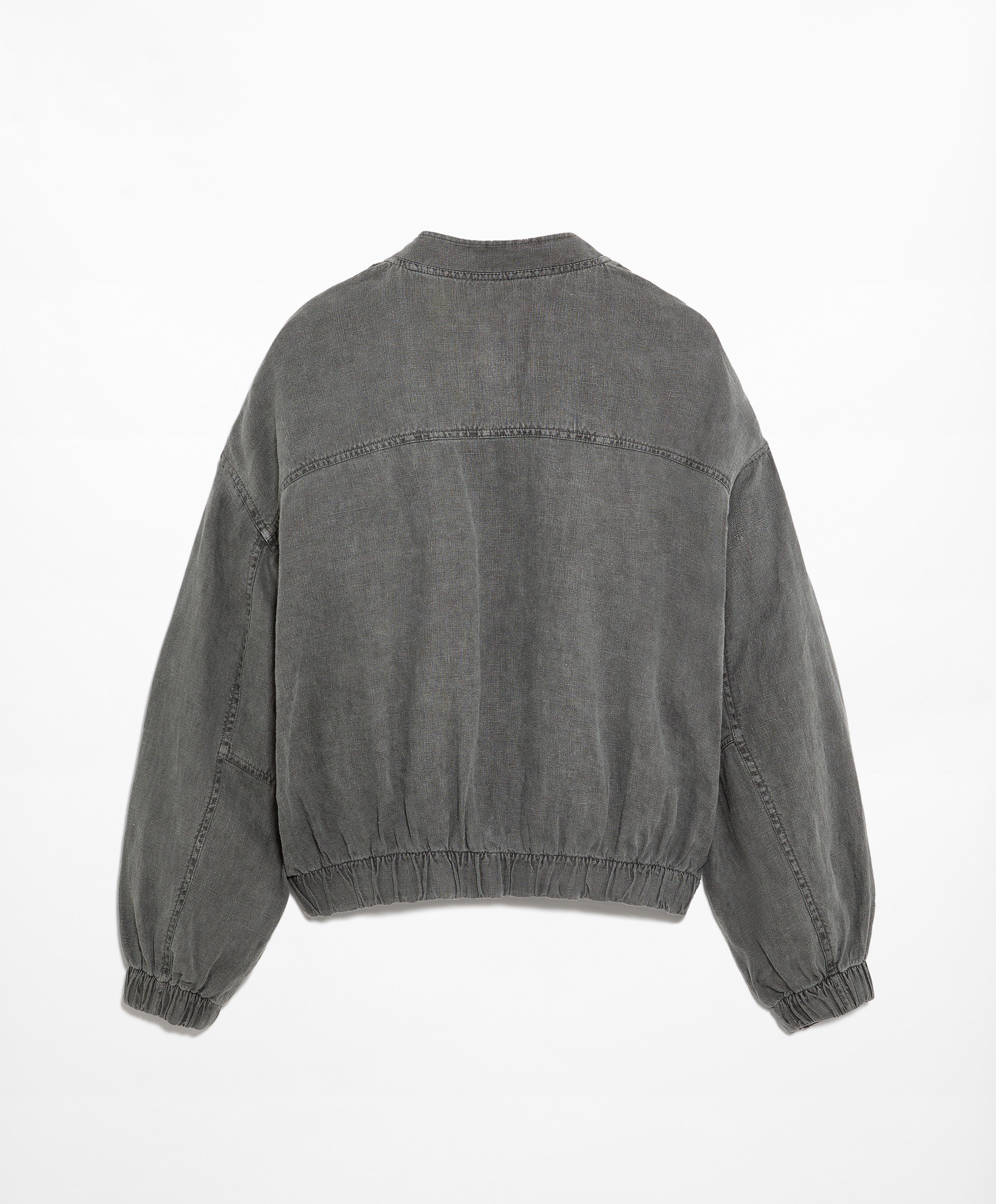 100% linen bomber jacket