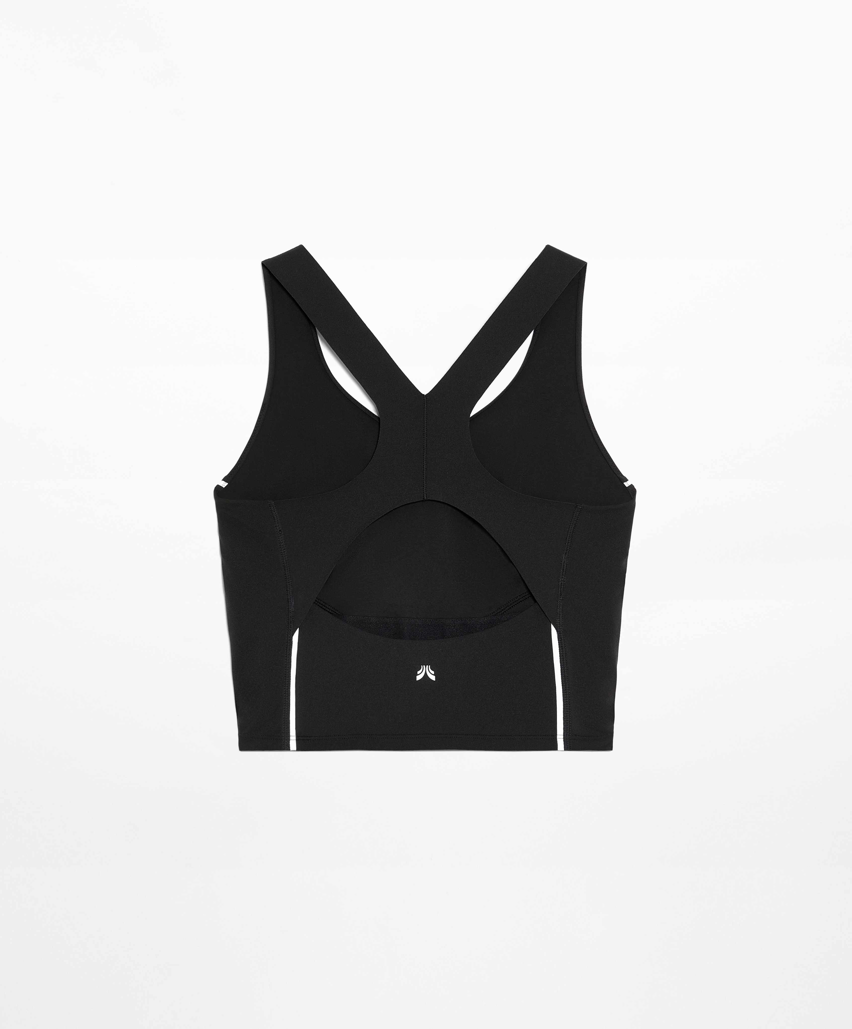 Reflective strap compressive tank top
