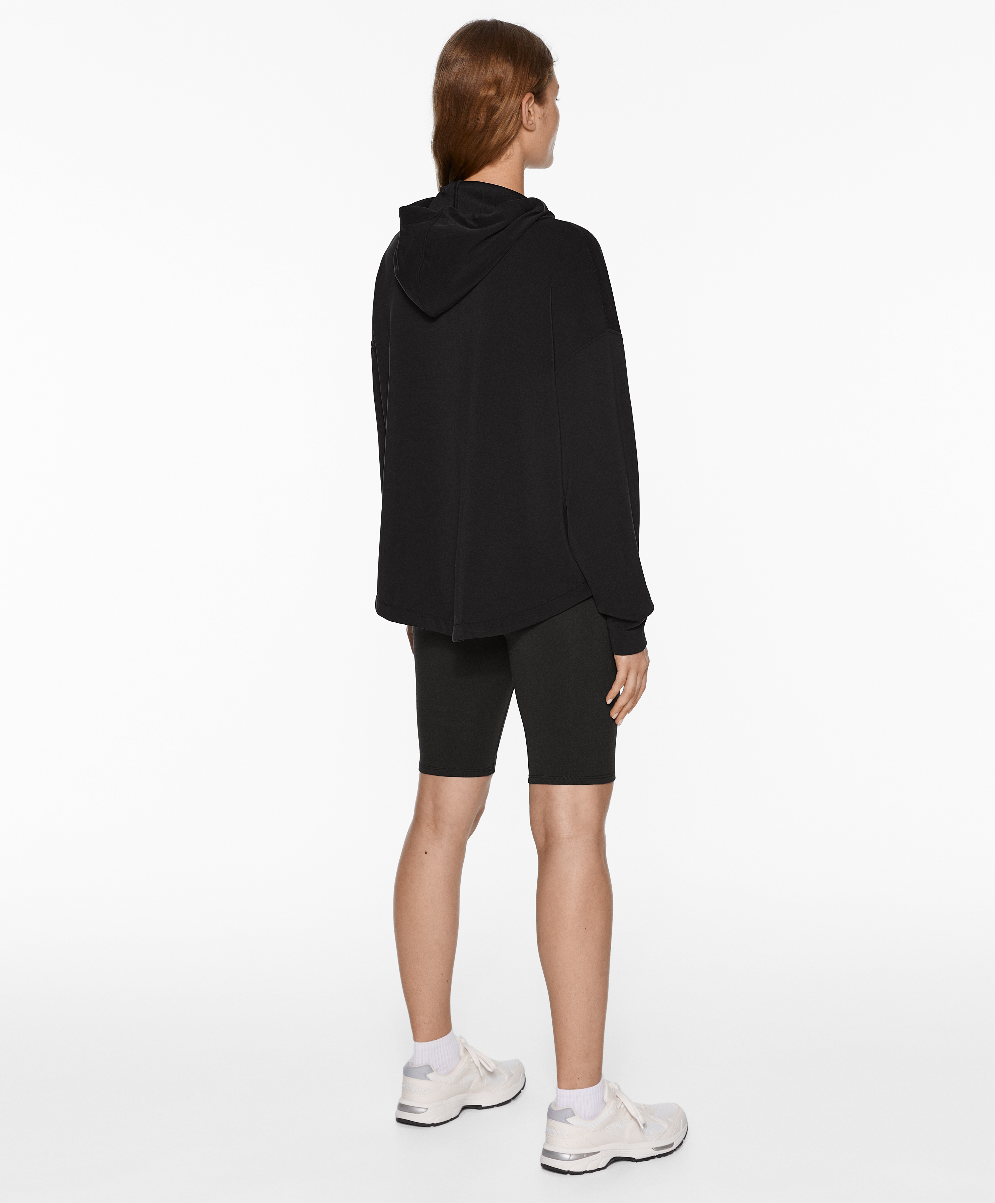 Soft-touch sweatshirt with modal and zip
