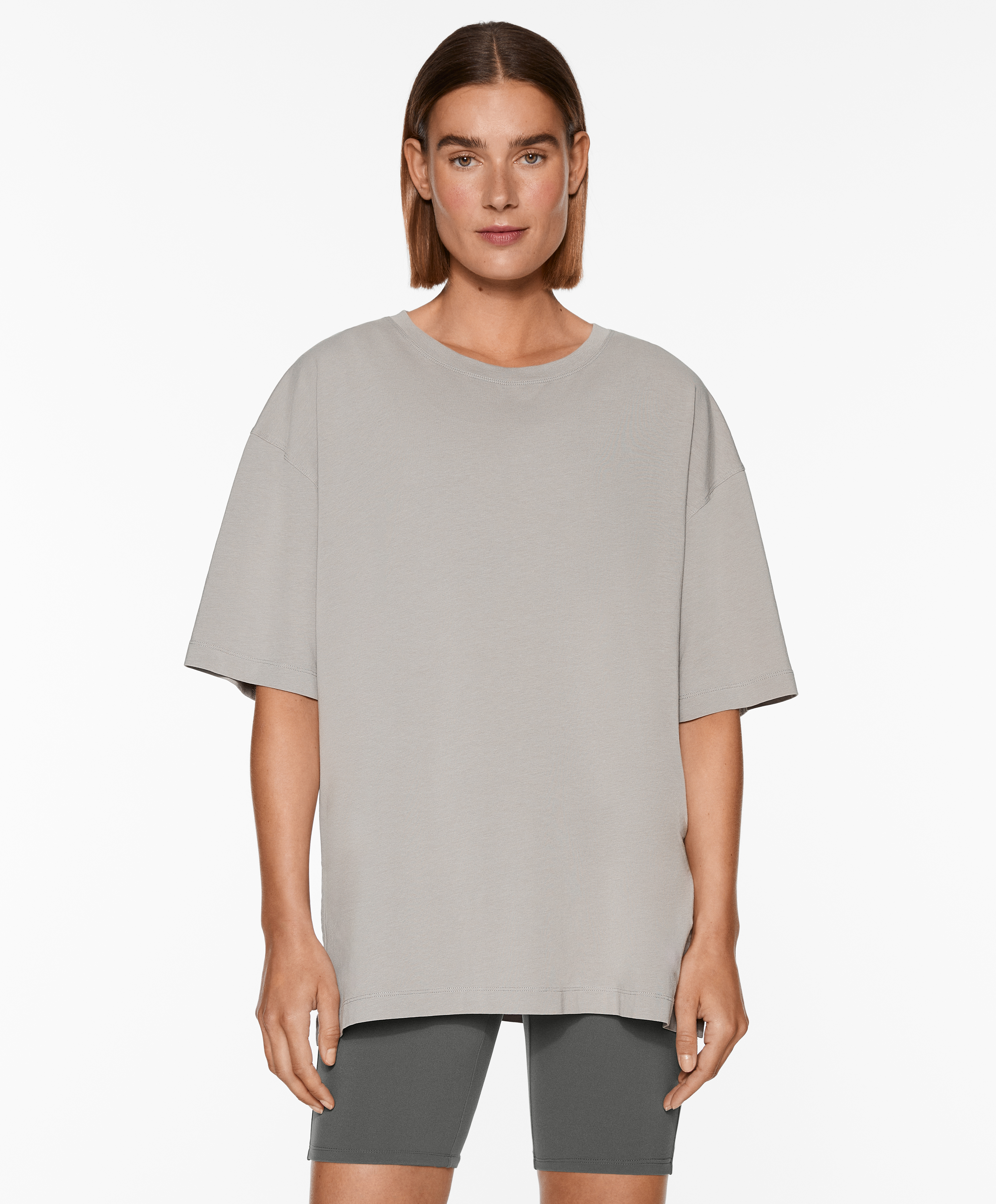 Short sleeve cotton blend T-shirt