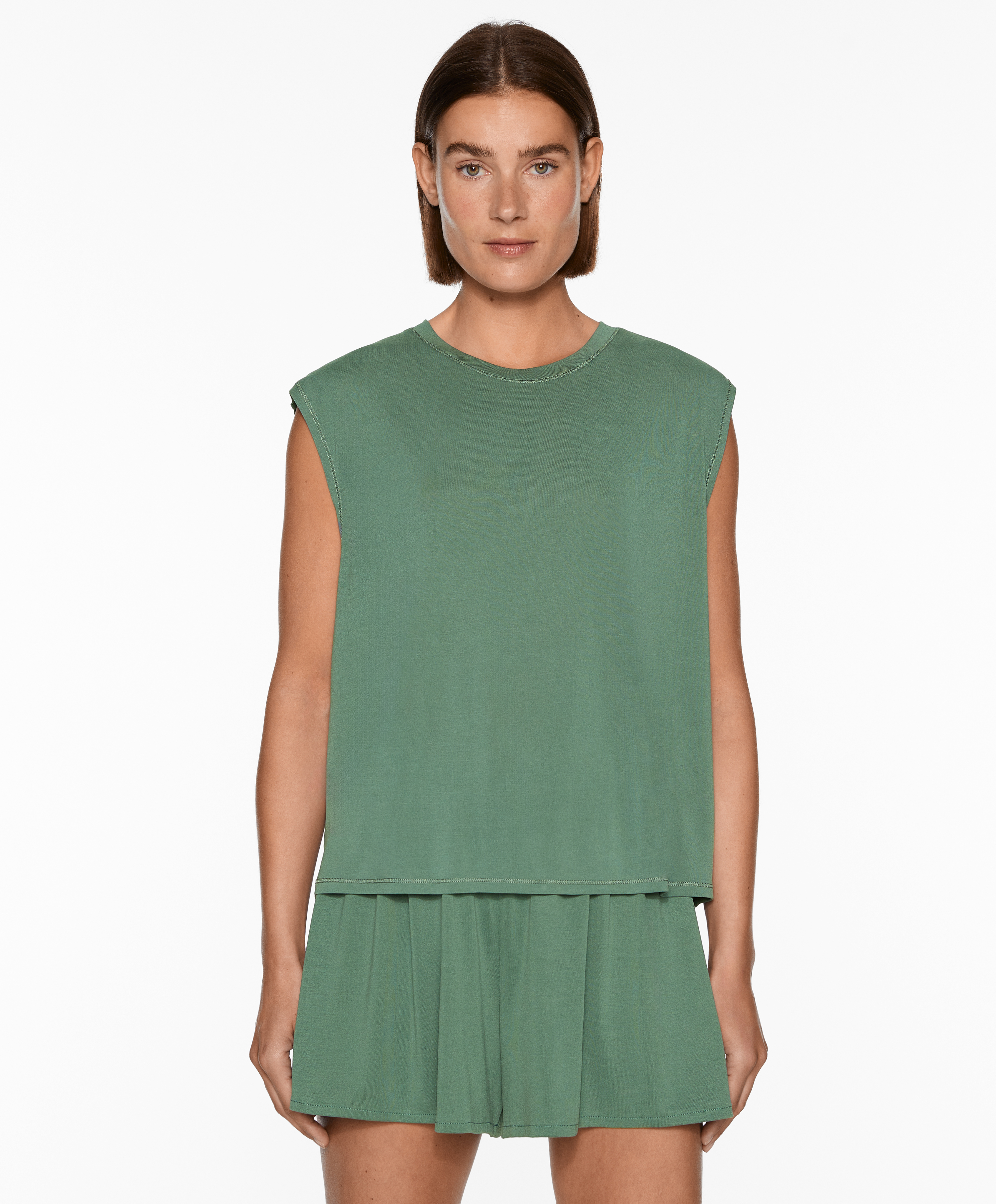 Modal blend short-sleeved T-shirt