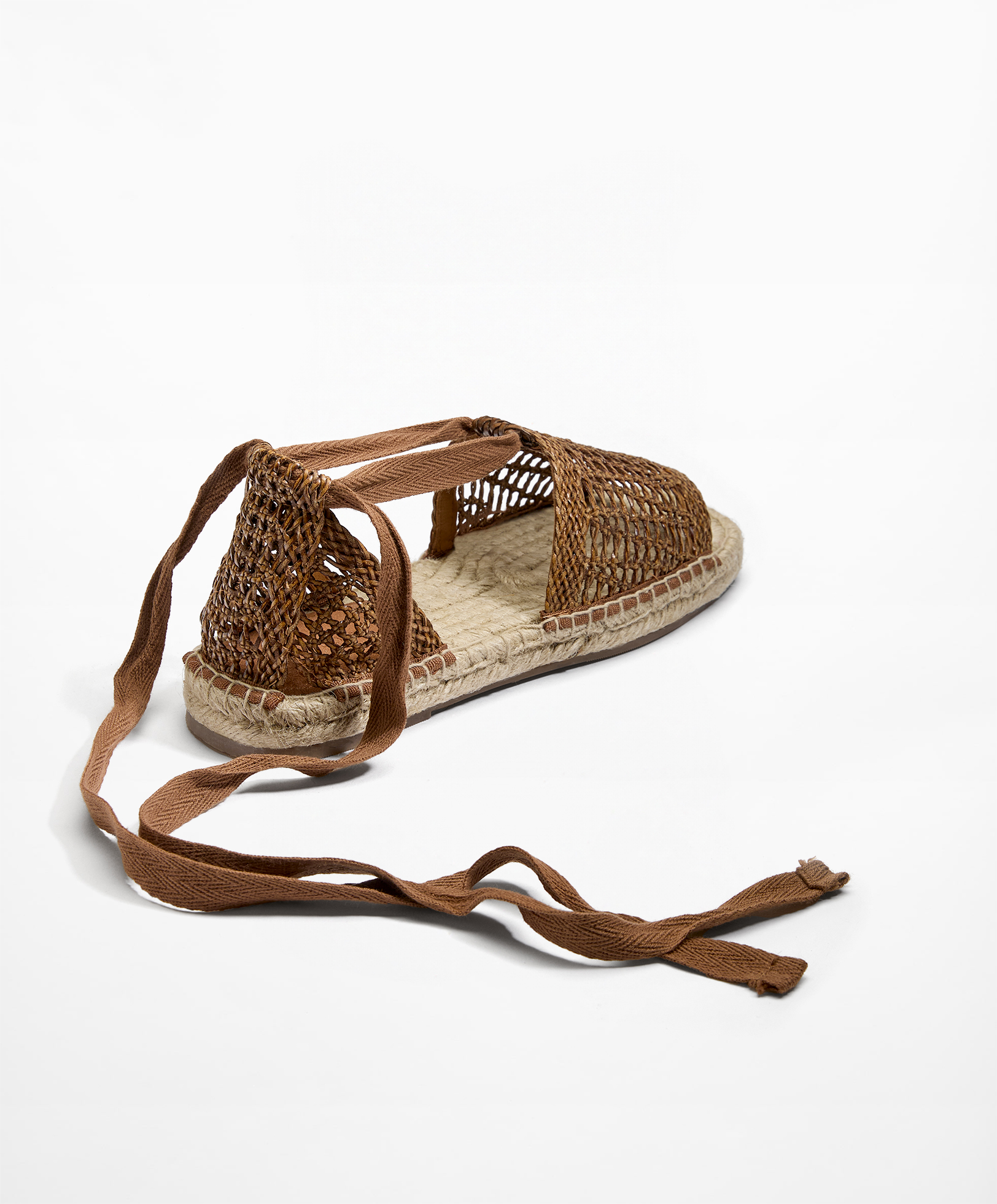 Braided jute sandals