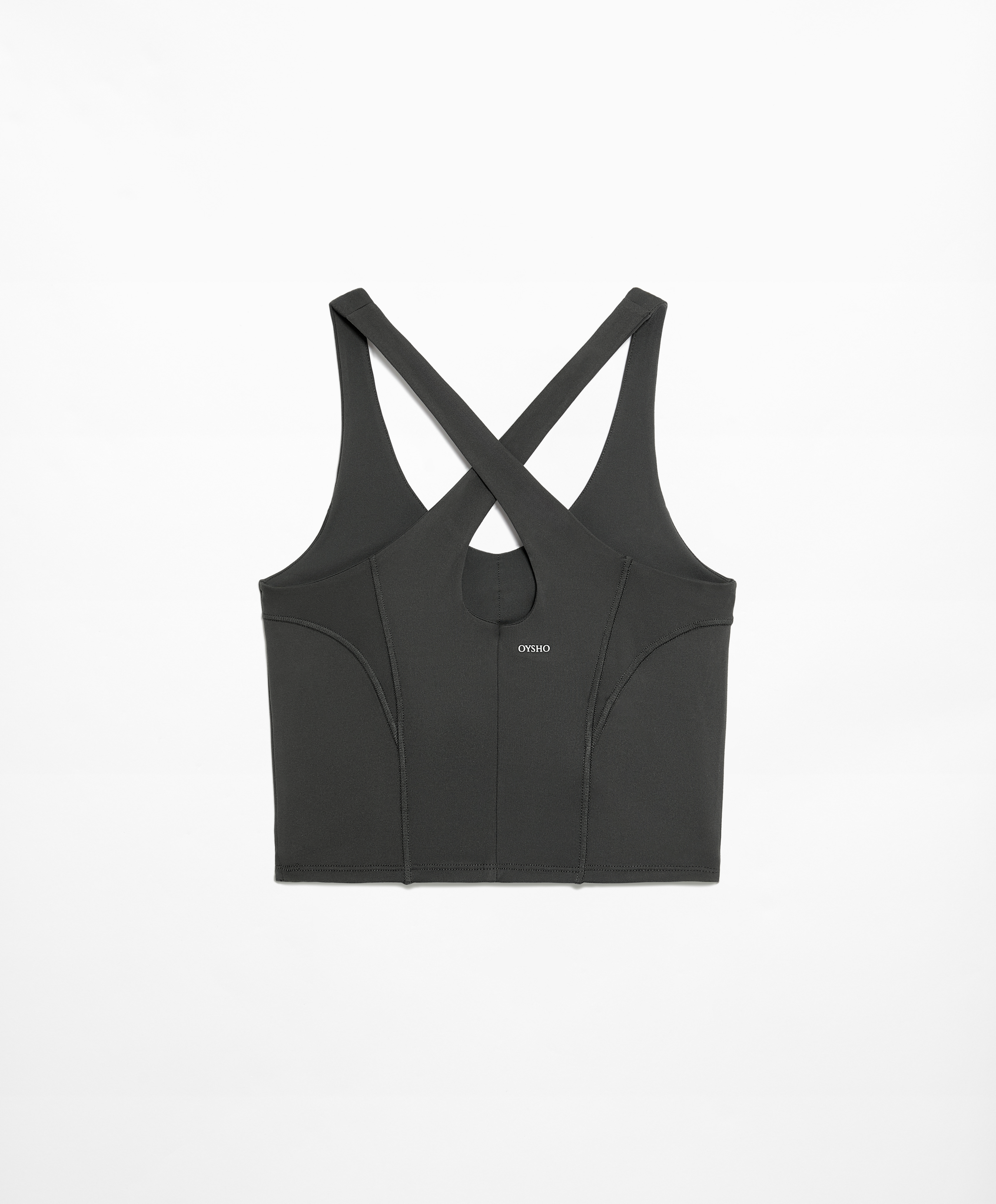 Comfortlux tank top with overlocking detail