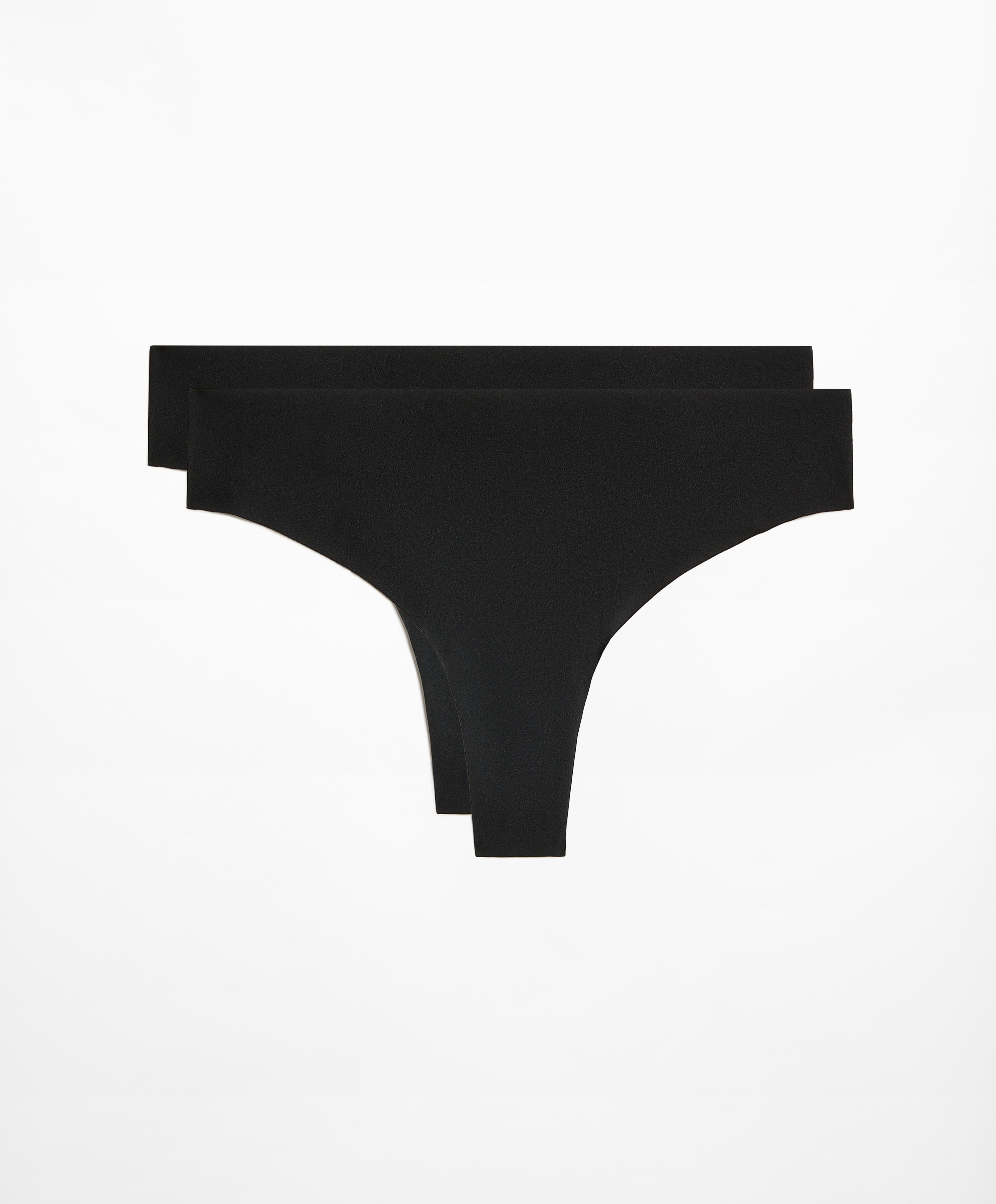 2 laser-cut polyamide blend thongs