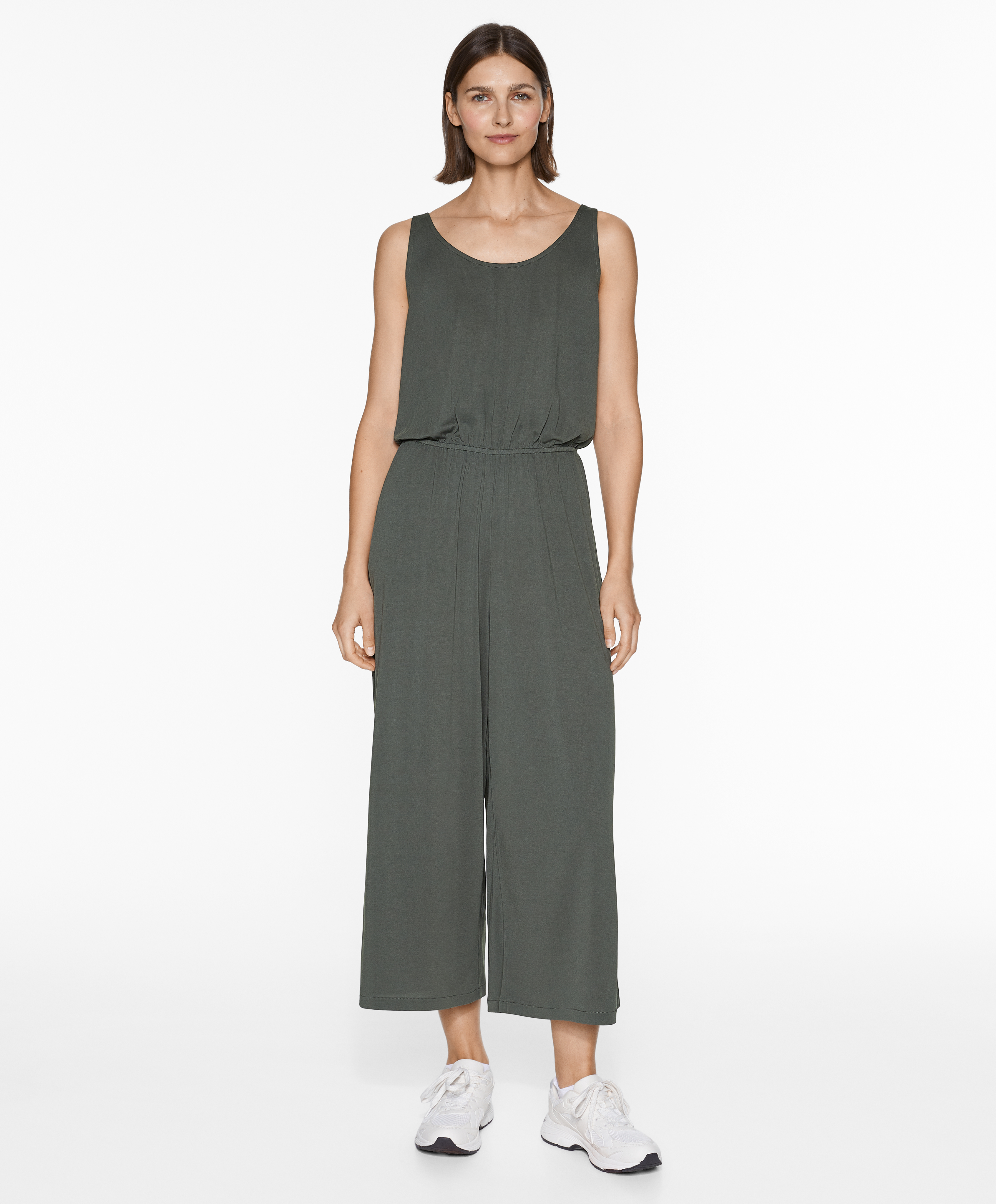 Modal blend midi jumpsuit