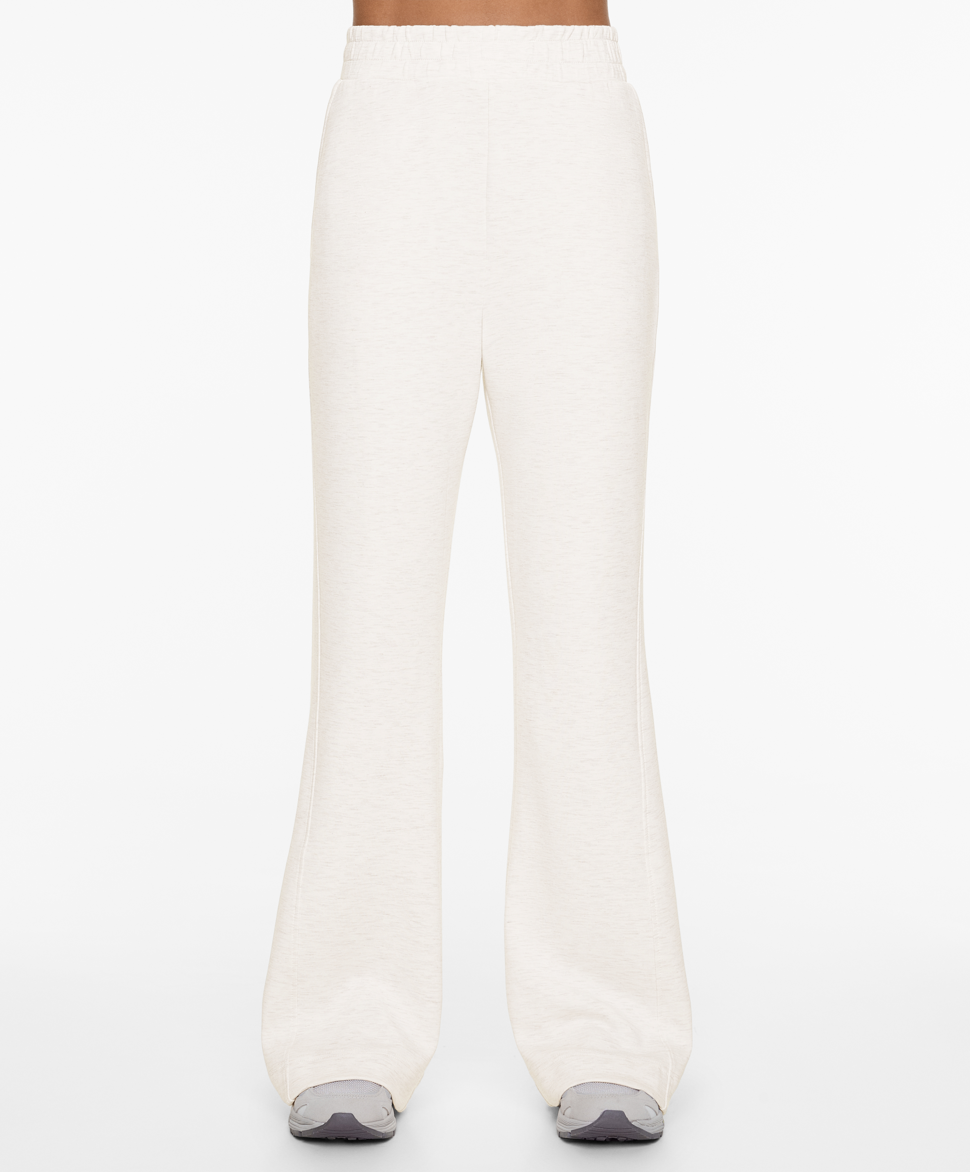 Flare trousers with modal