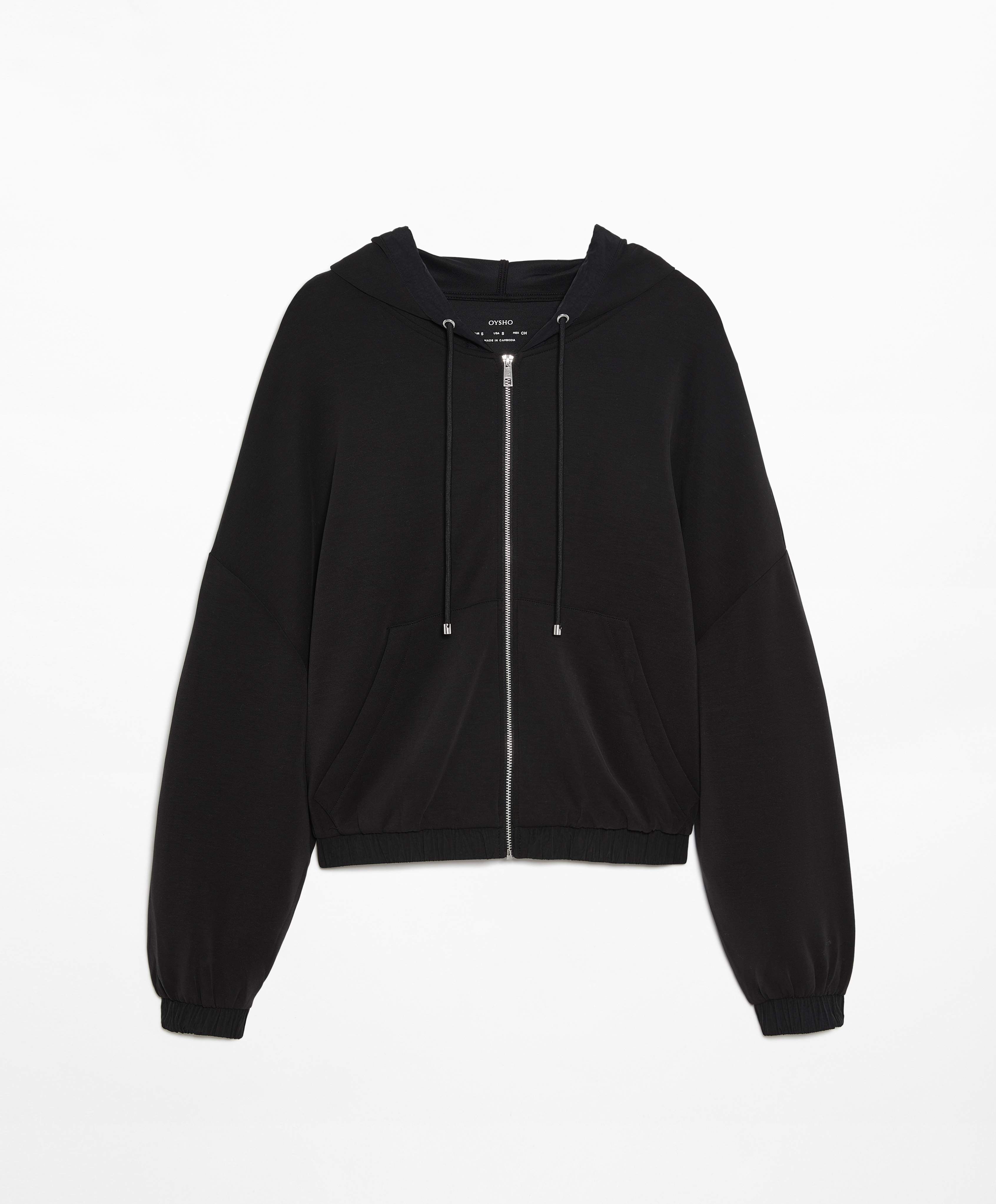 Zip-through modal jacket