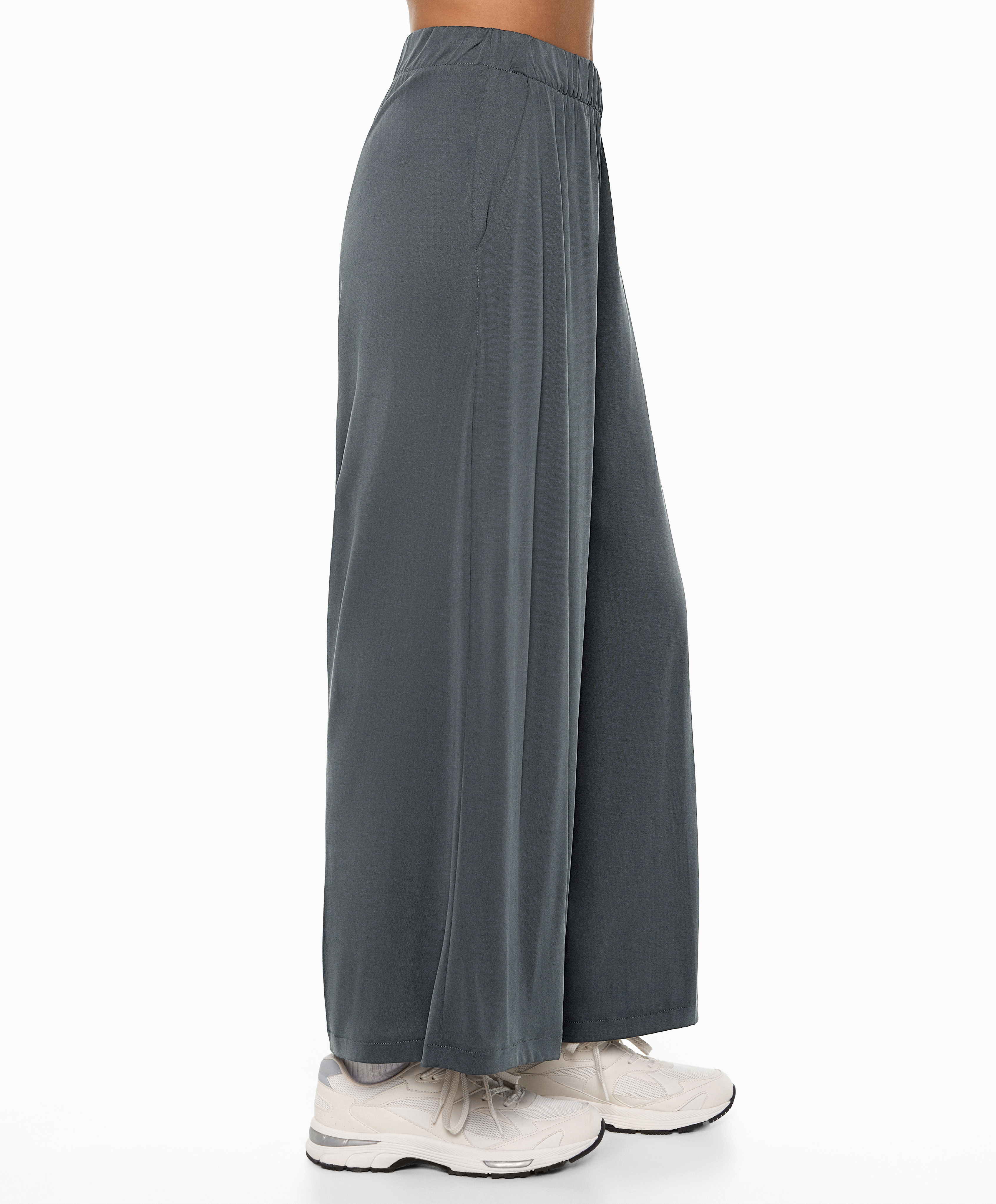 Modal blend crop trousers