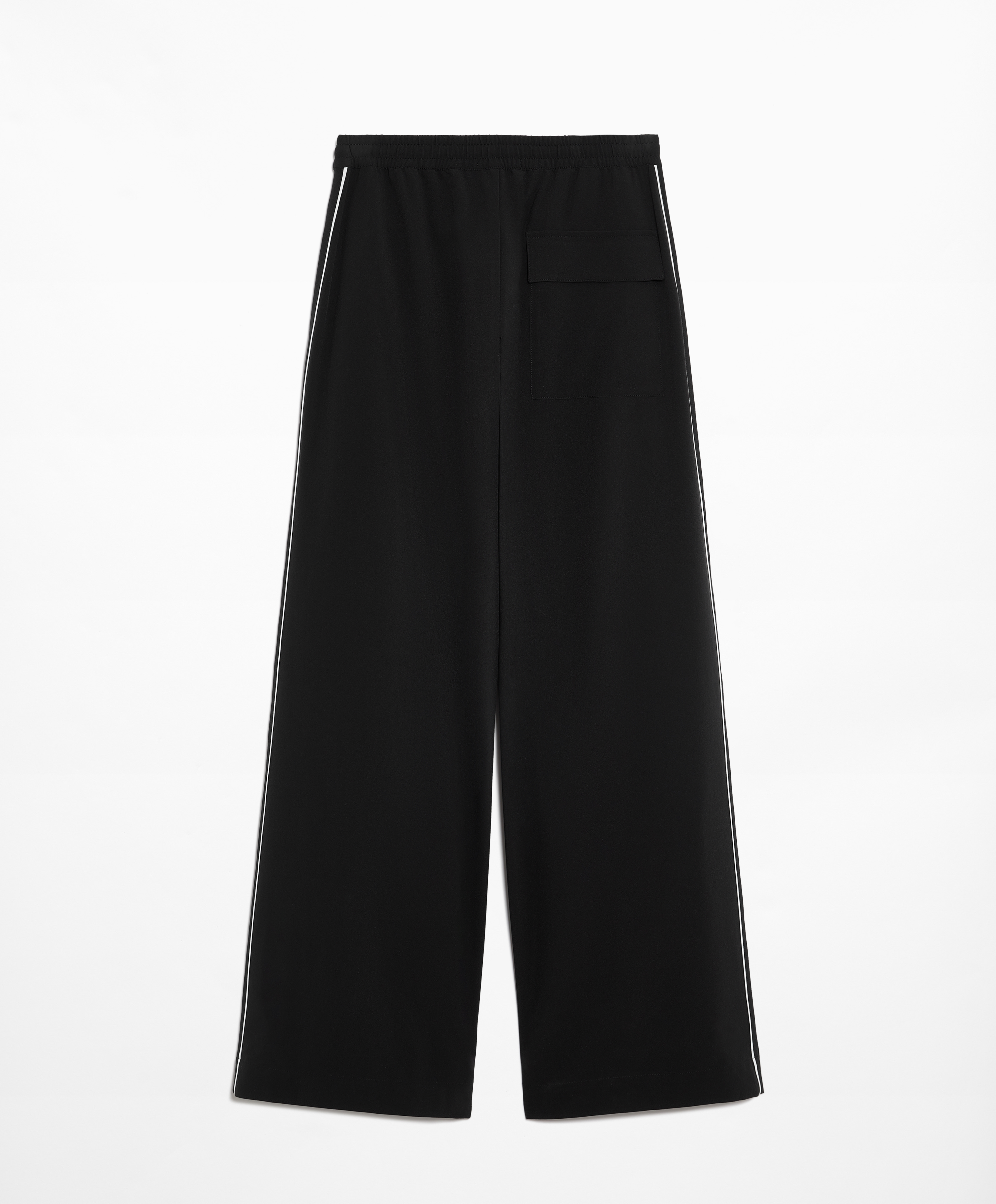 Water-repellent straight-leg trousers