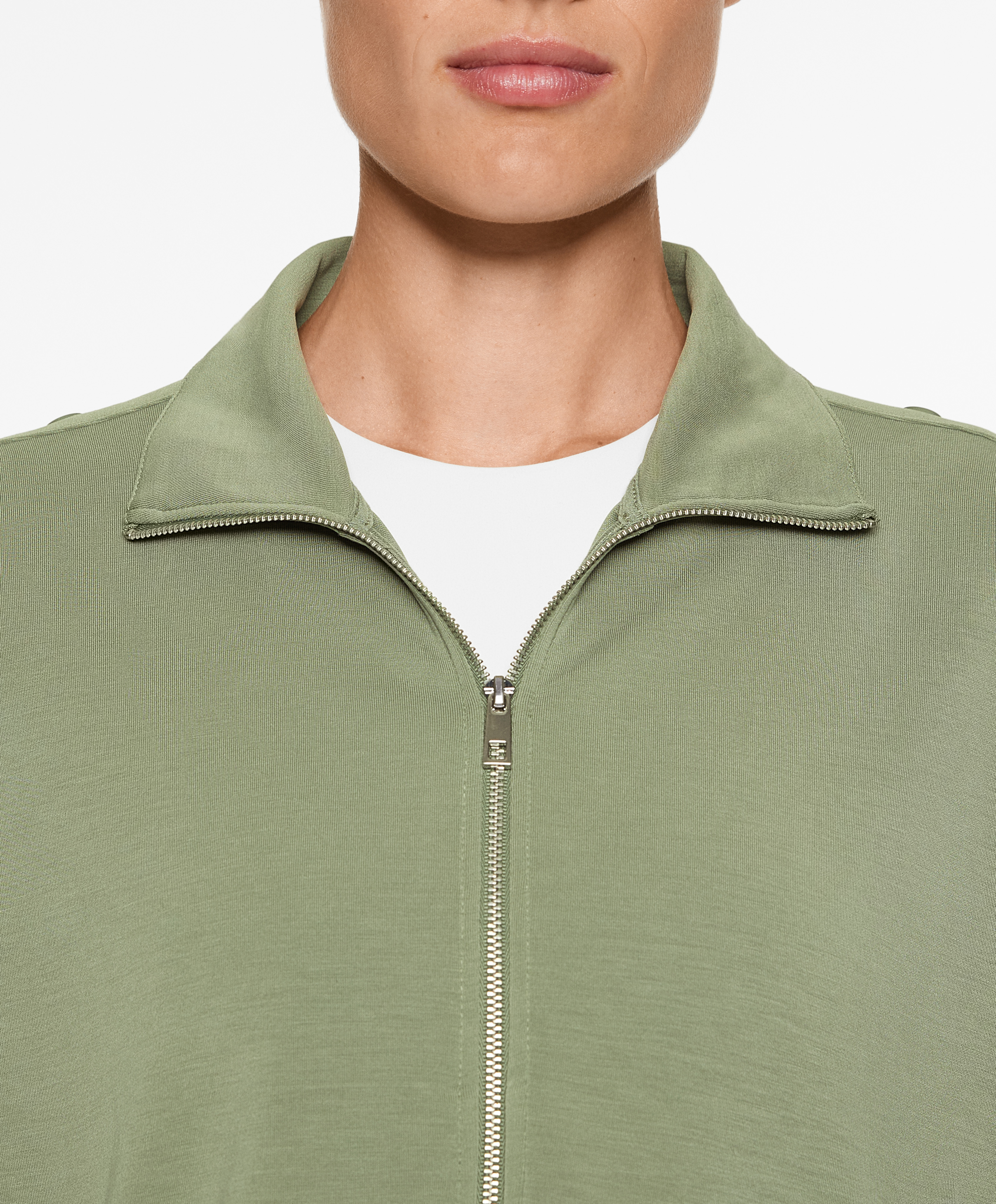 Jacket with modal and buttons