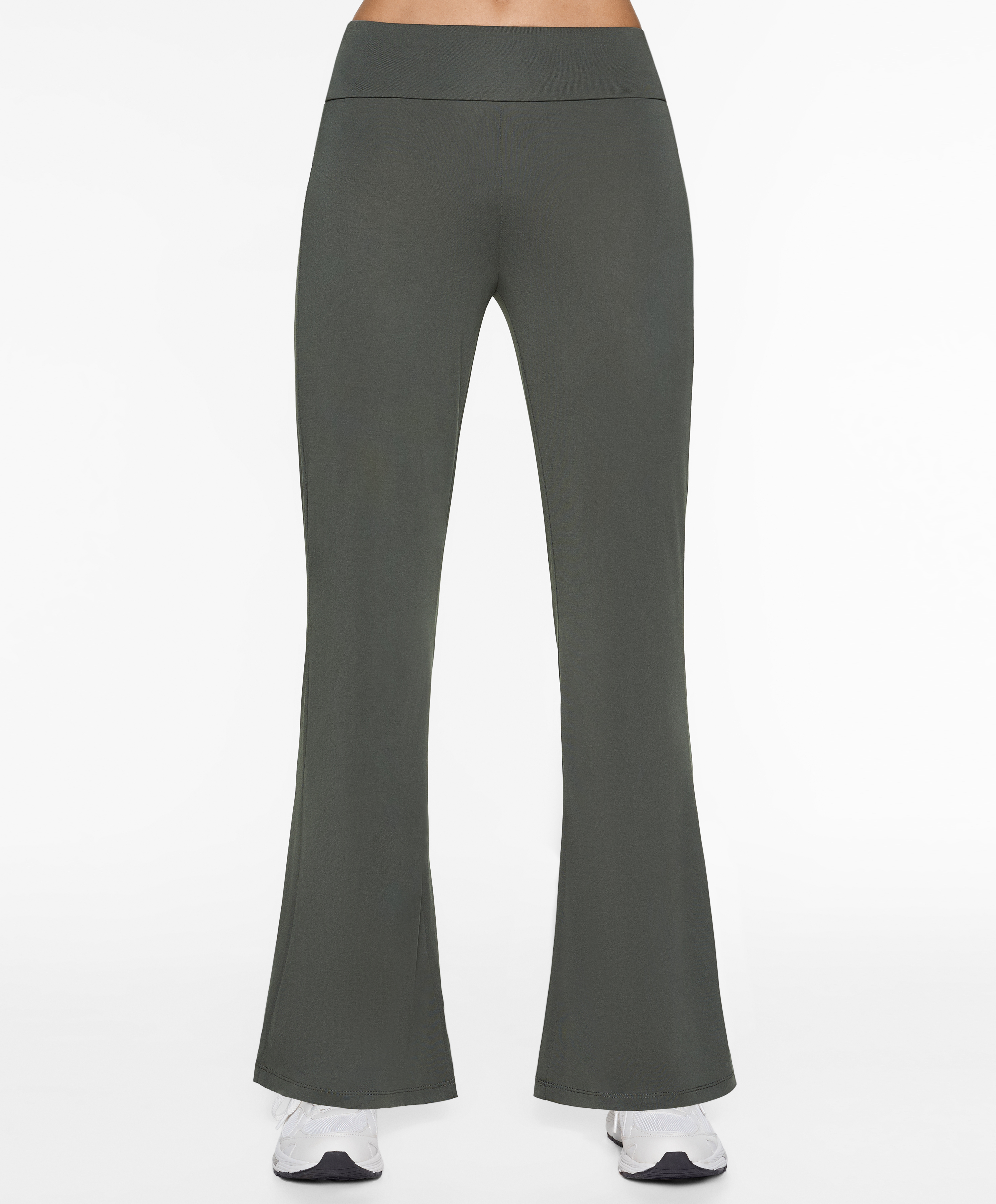 Modal blend flare trousers
