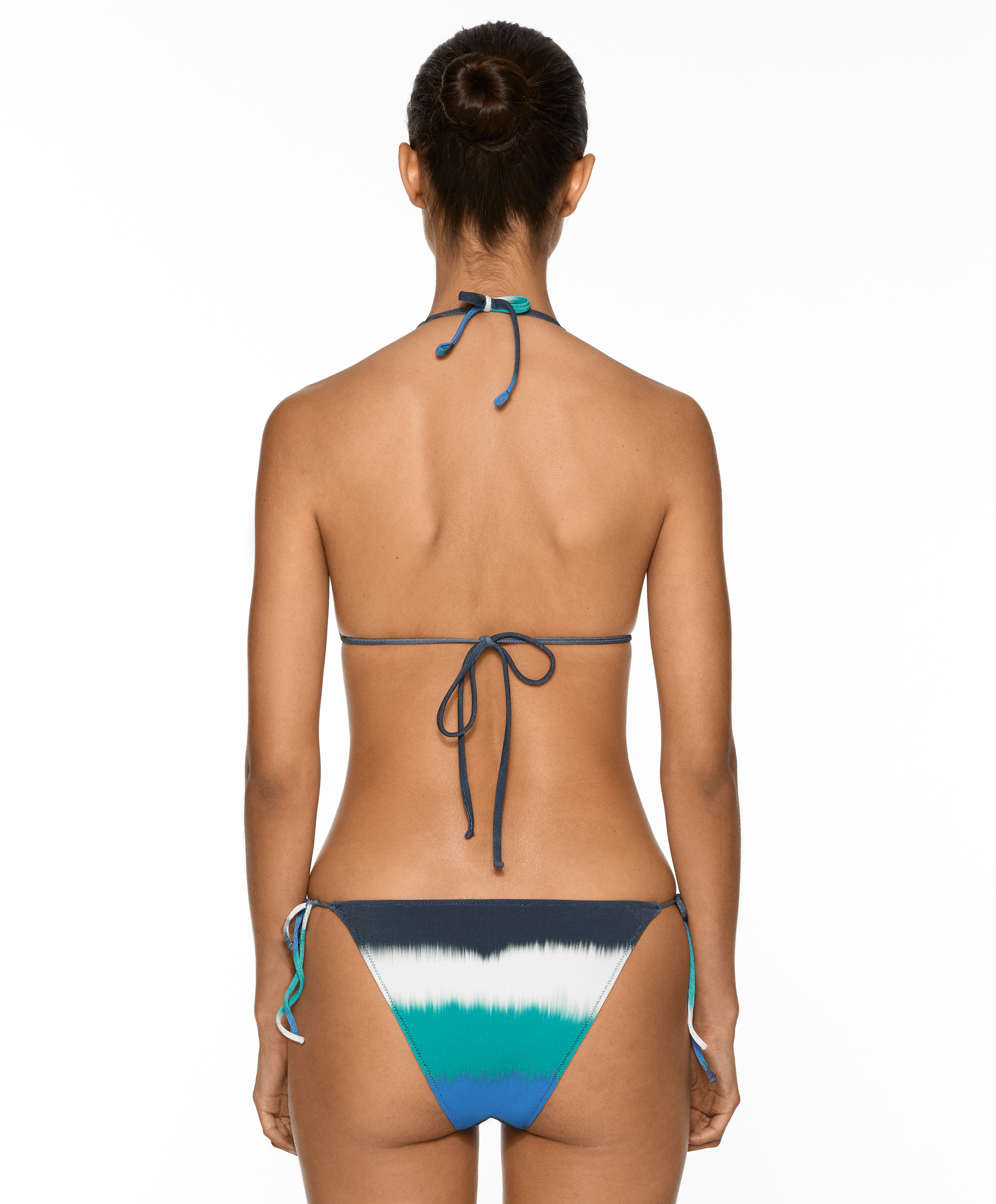 Medium-coverage tie dye tie bikini briefs