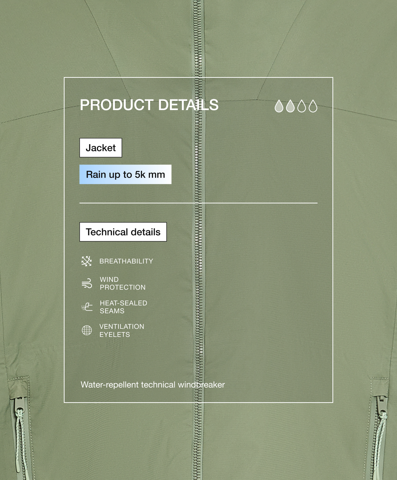 5k water-resistant shell jacket