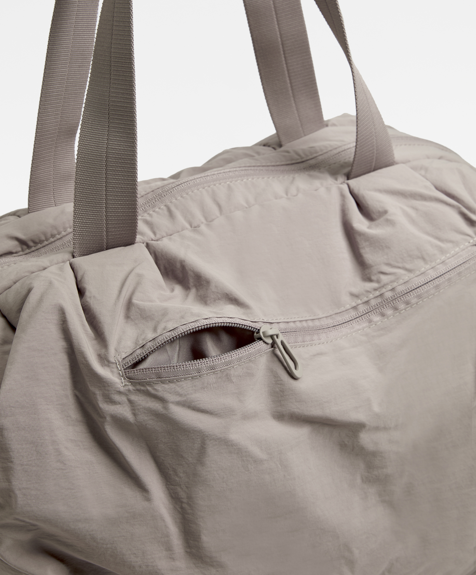 Ruched technical bag