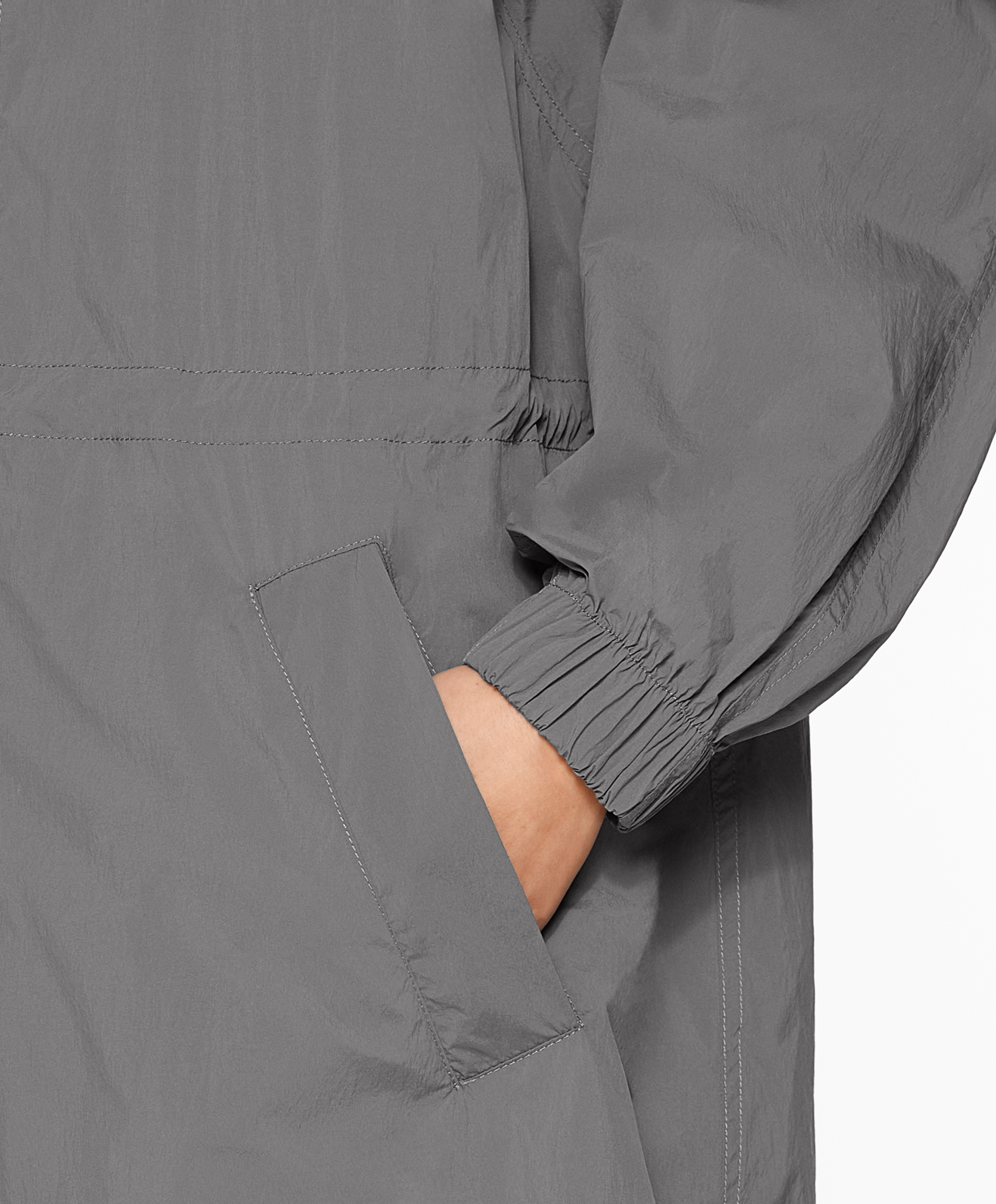Water-repellent midi jacket