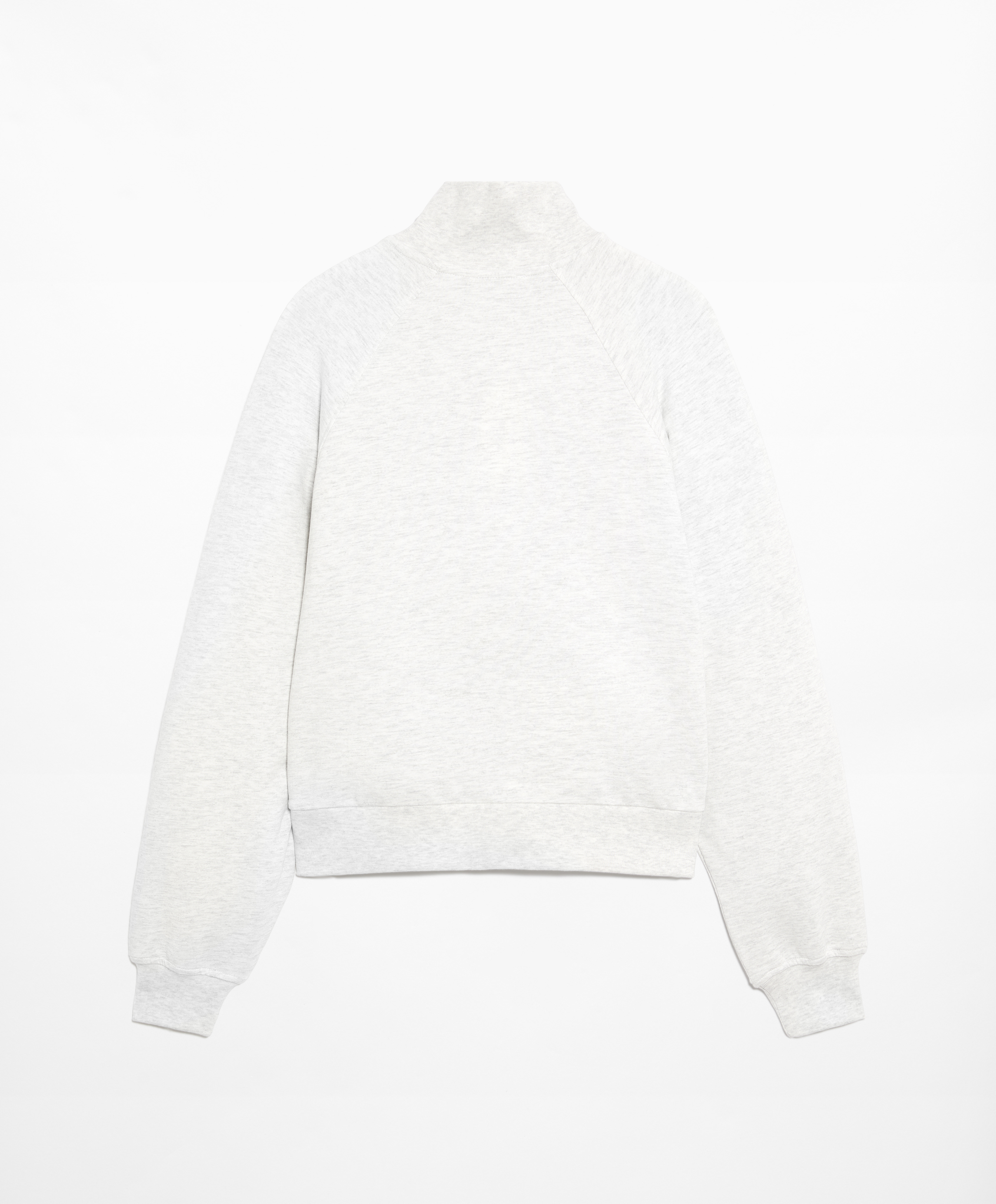 Half-zip sweatshirt with cotton and modal