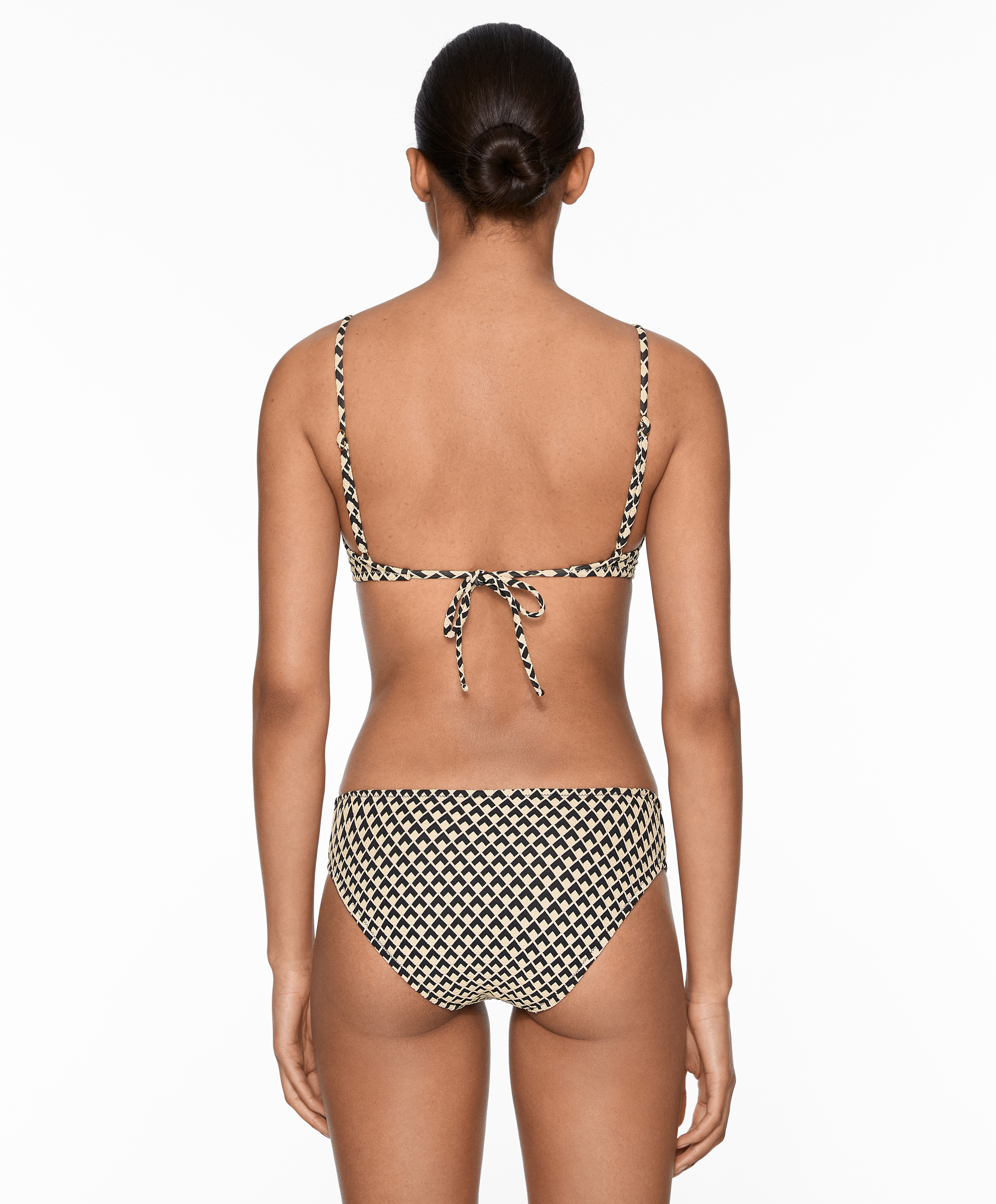 Geometric jacquard classic bikini briefs