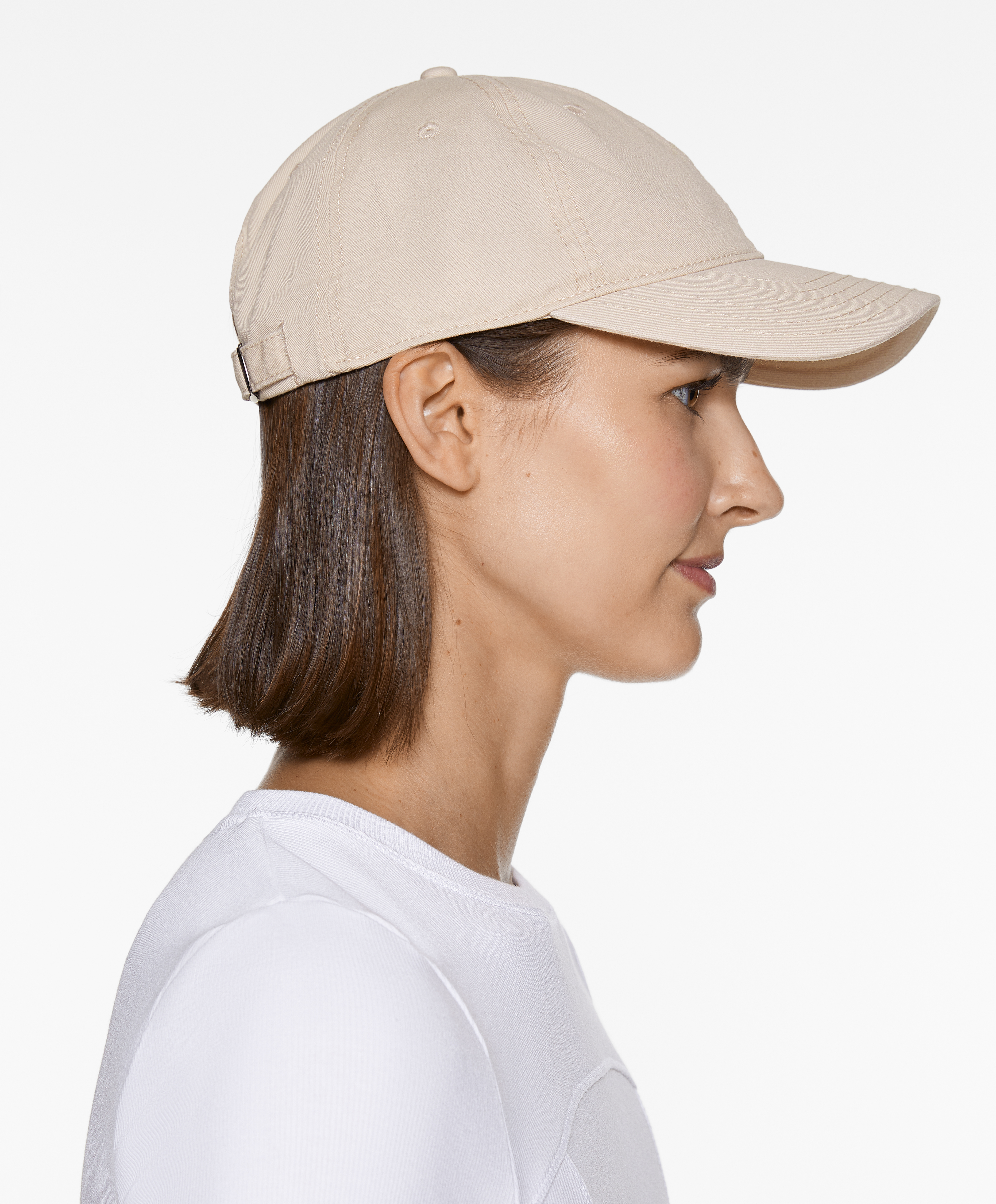 Washed-effect 100% cotton cap