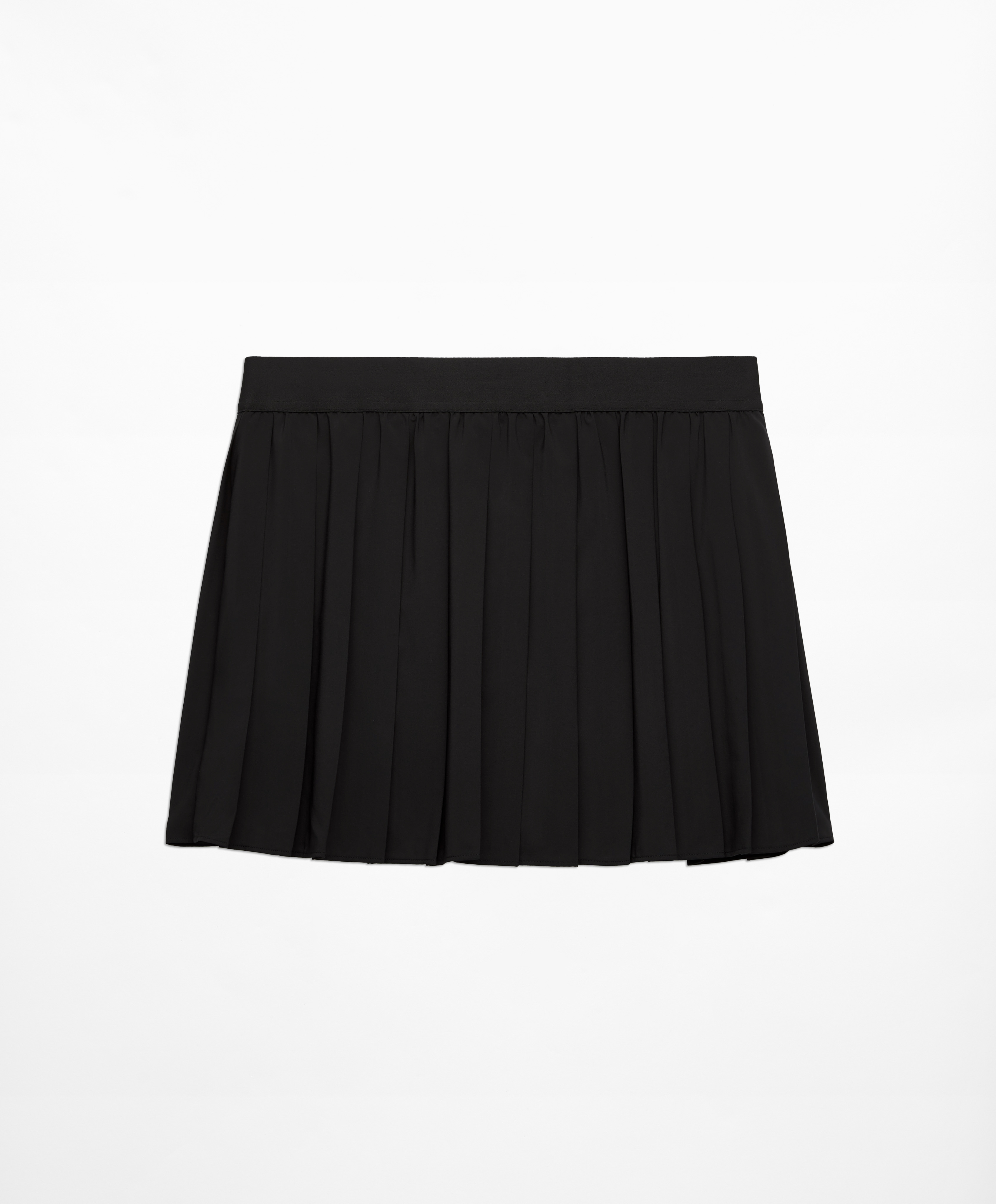 Pleated compressive skirt