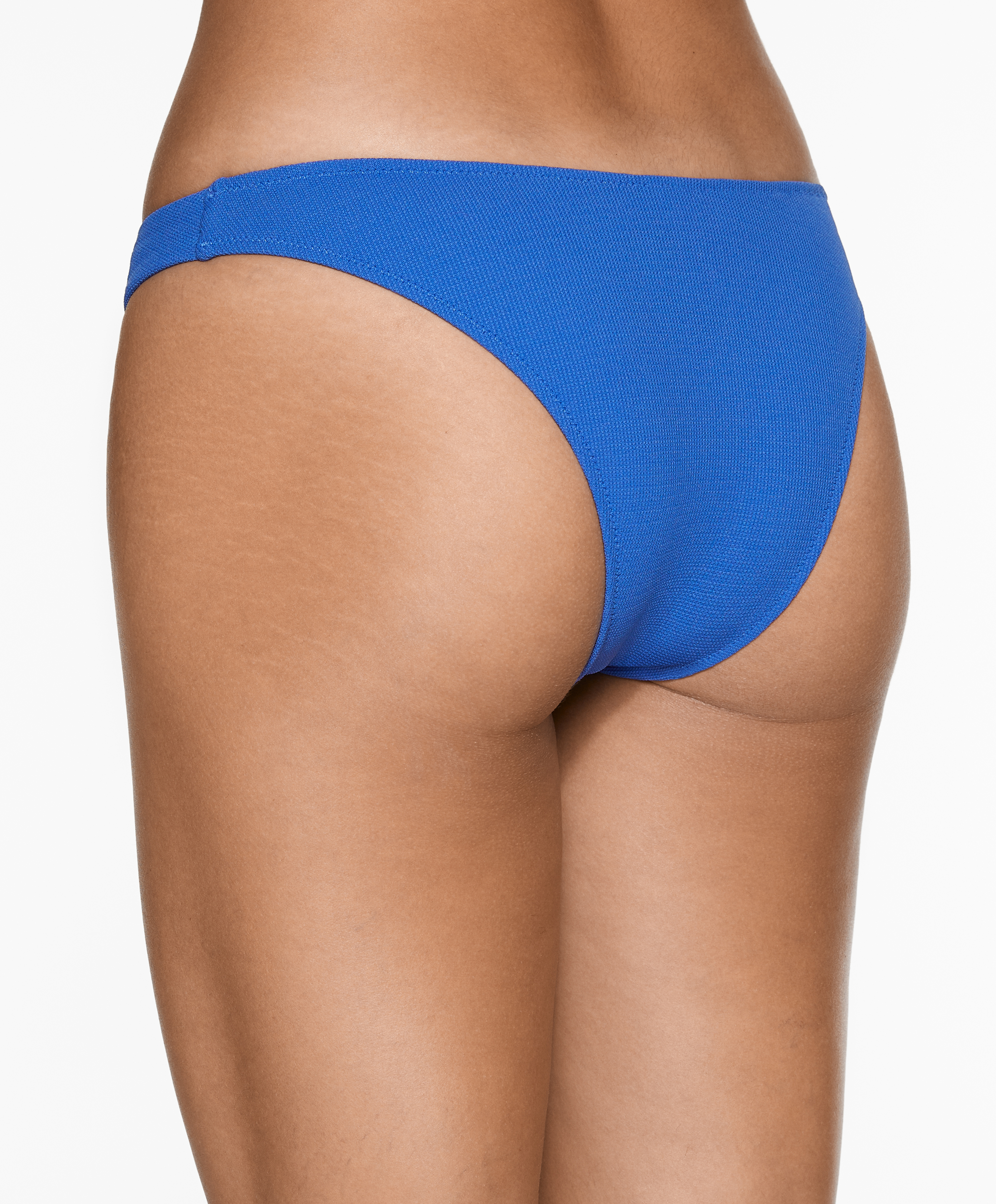 Piqué medium-coverage U-cut bikini briefs