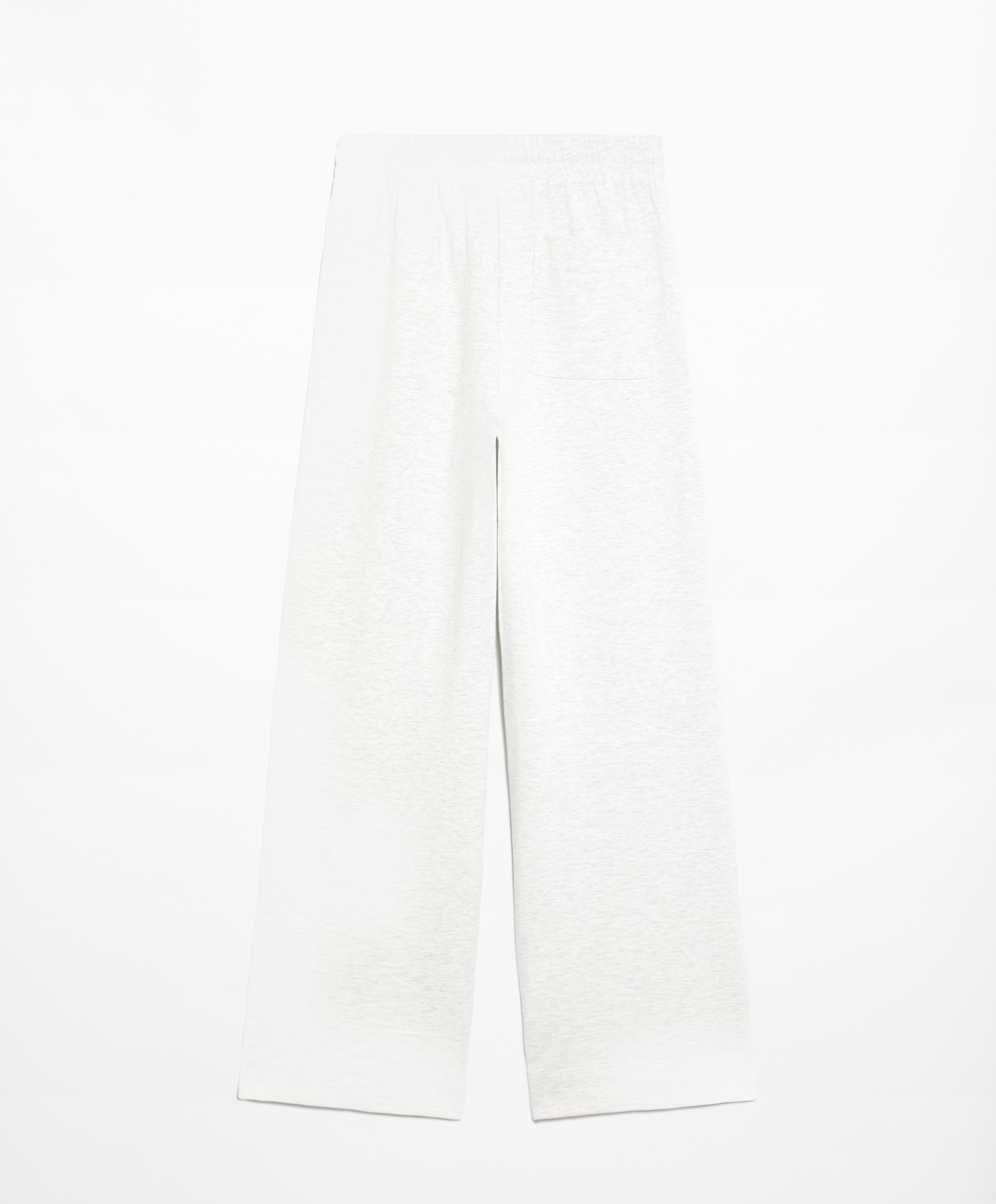 Relaxed straight-leg trousers with cotton and modal