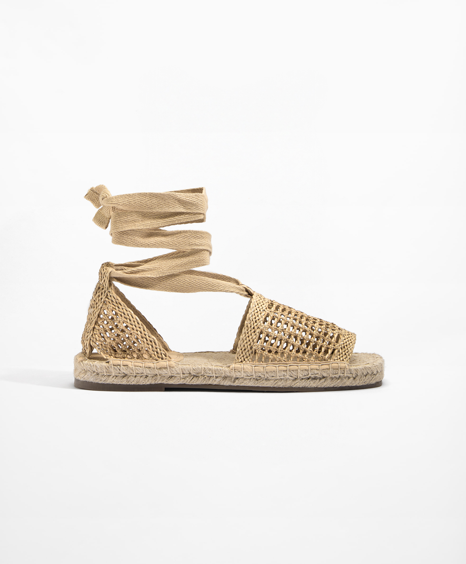 Braided jute sandals