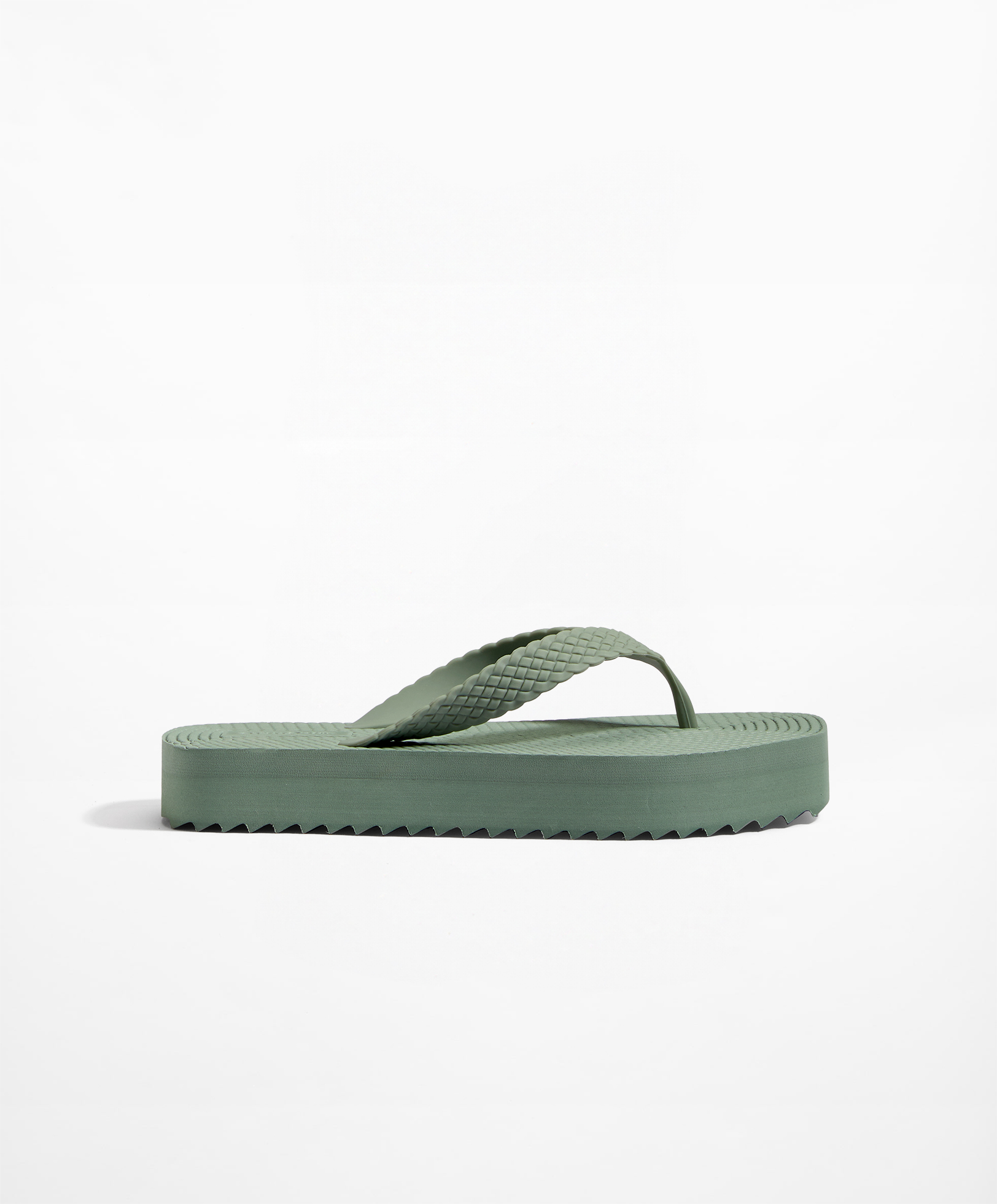 Braided platform beach sandals