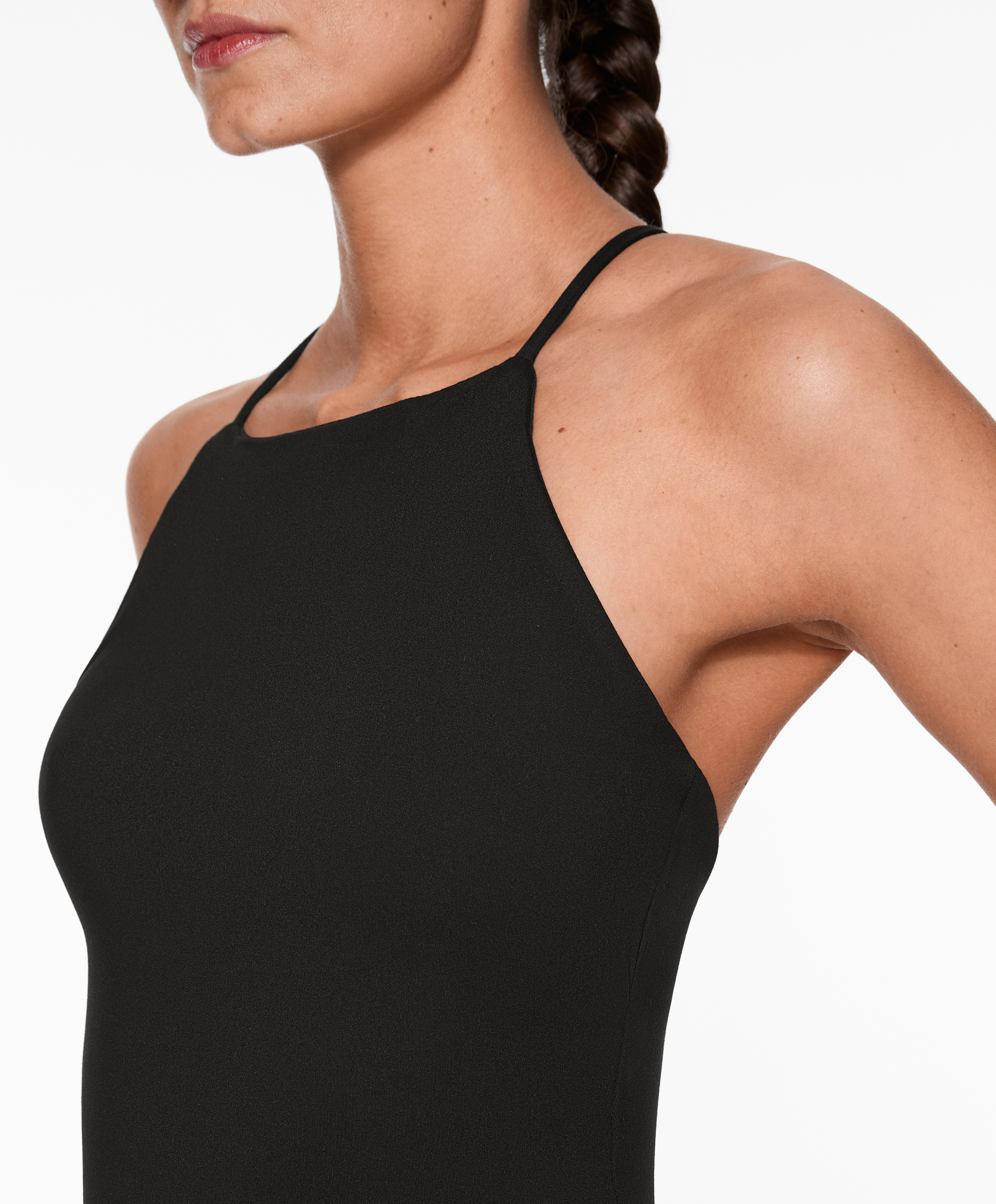 Comfortlux open-back flare jumpsuit