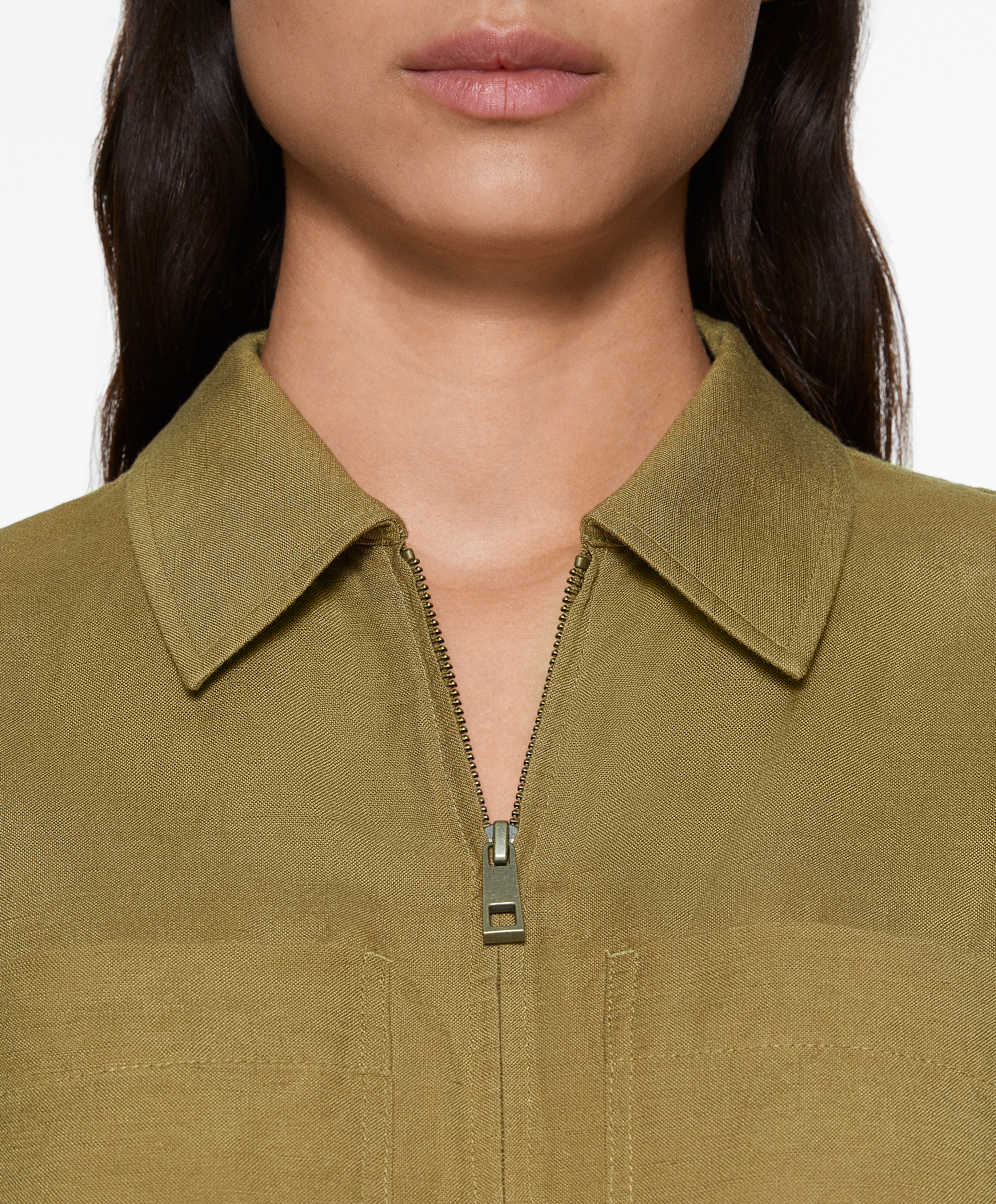 Linen blend jumpsuit