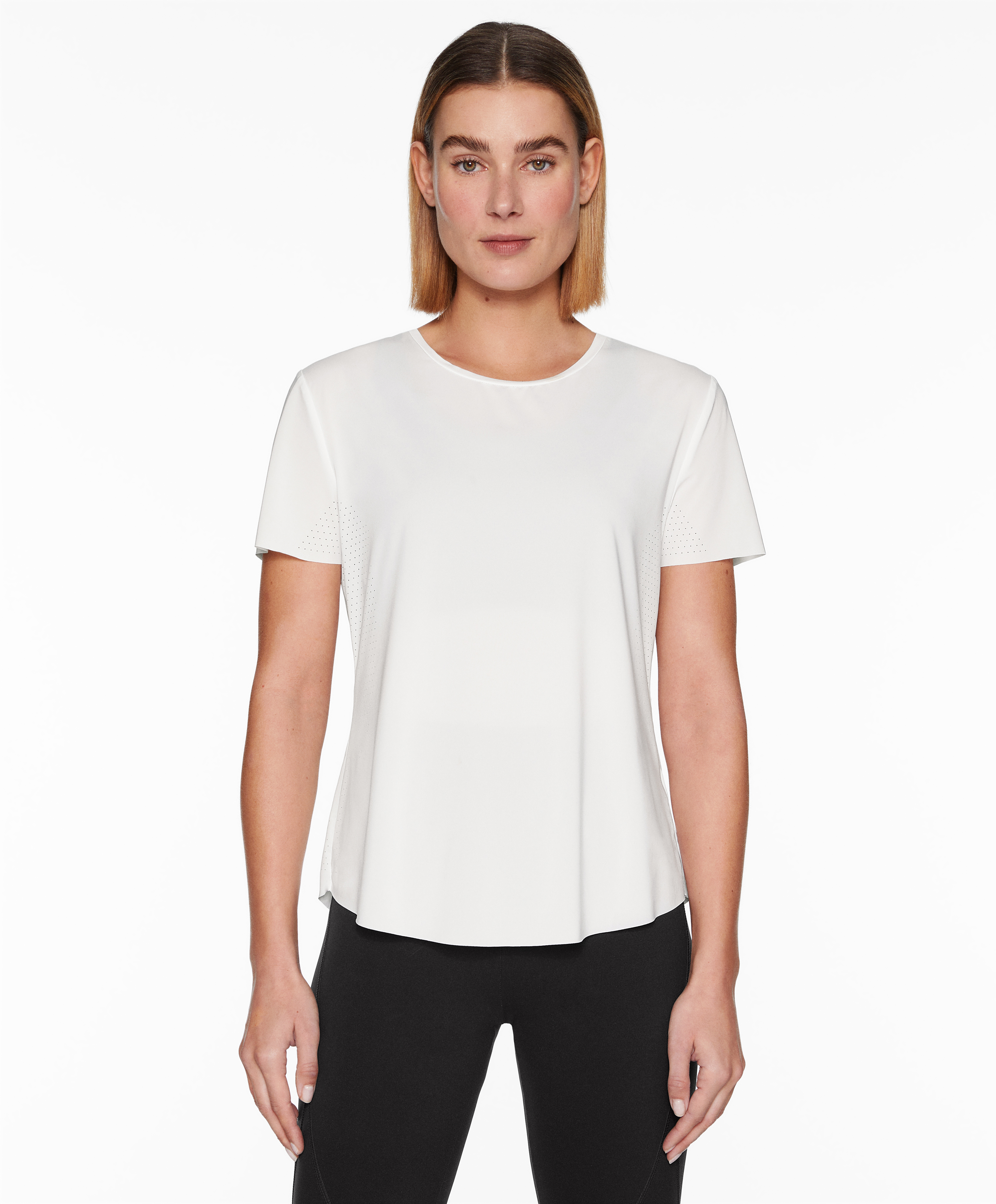 Fitted short-sleeved technical T-shirt