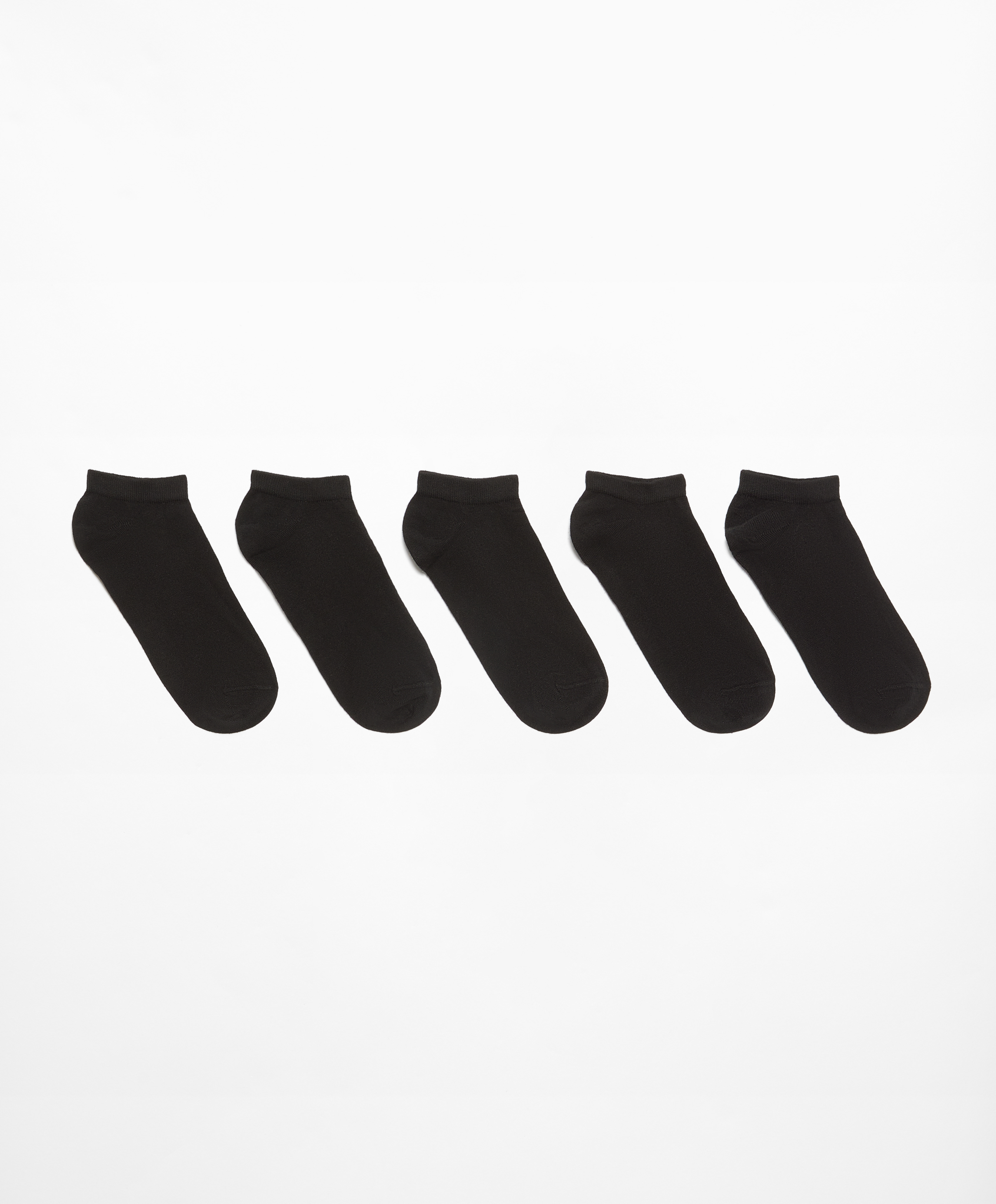 5 pairs of tab cotton blend sports sneaker socks