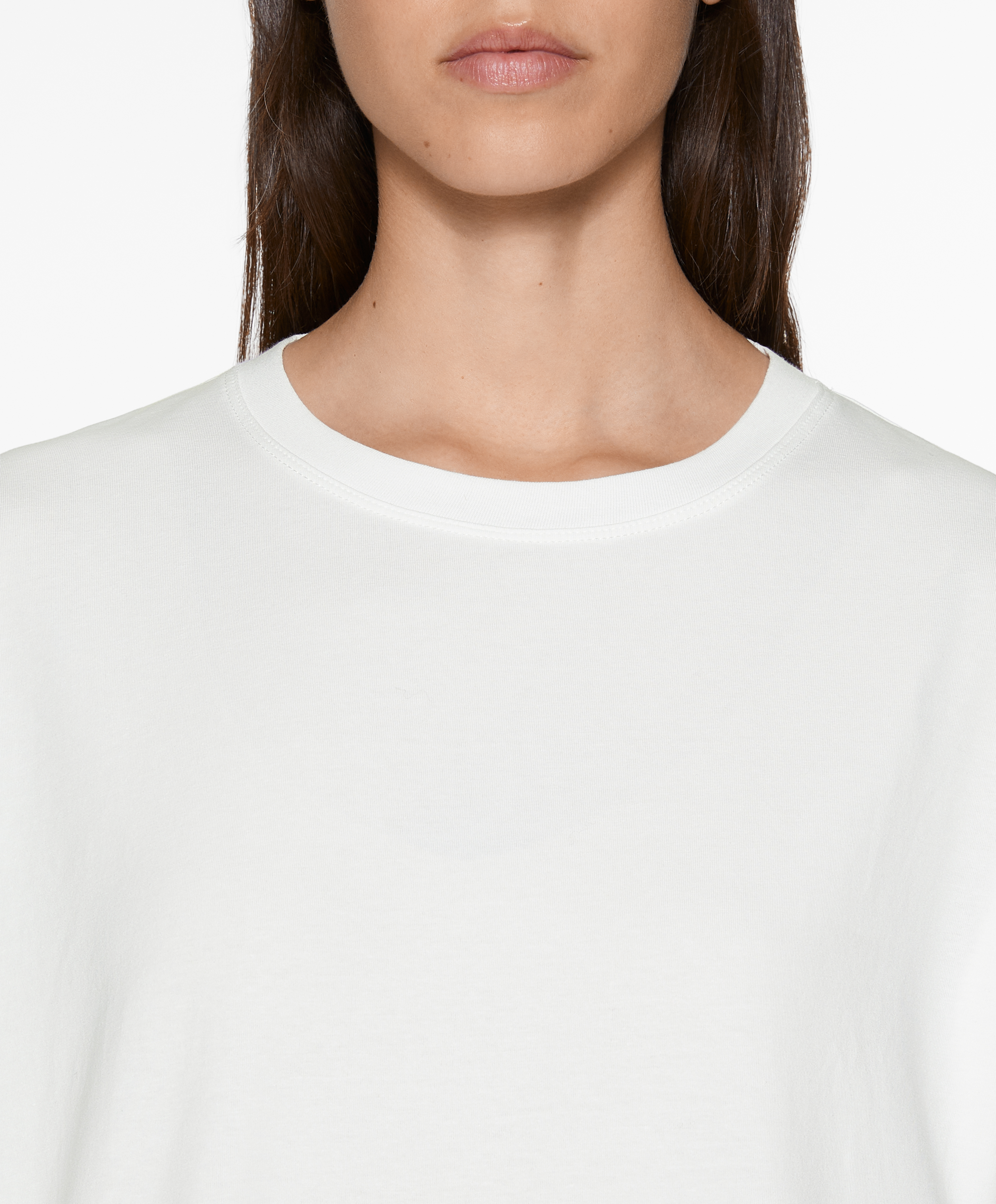 Short sleeve cotton blend T-shirt