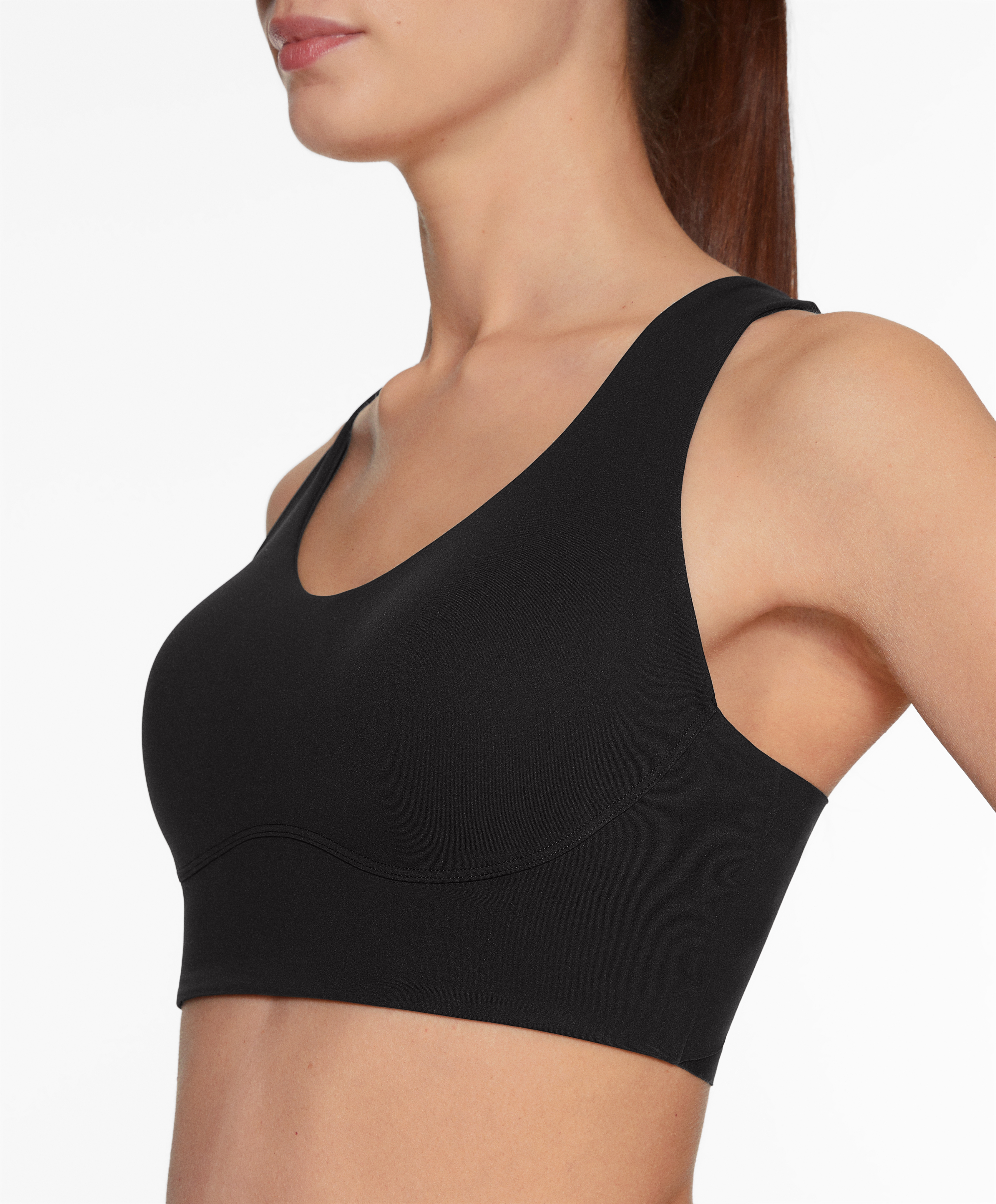 Medium-support compressive bra