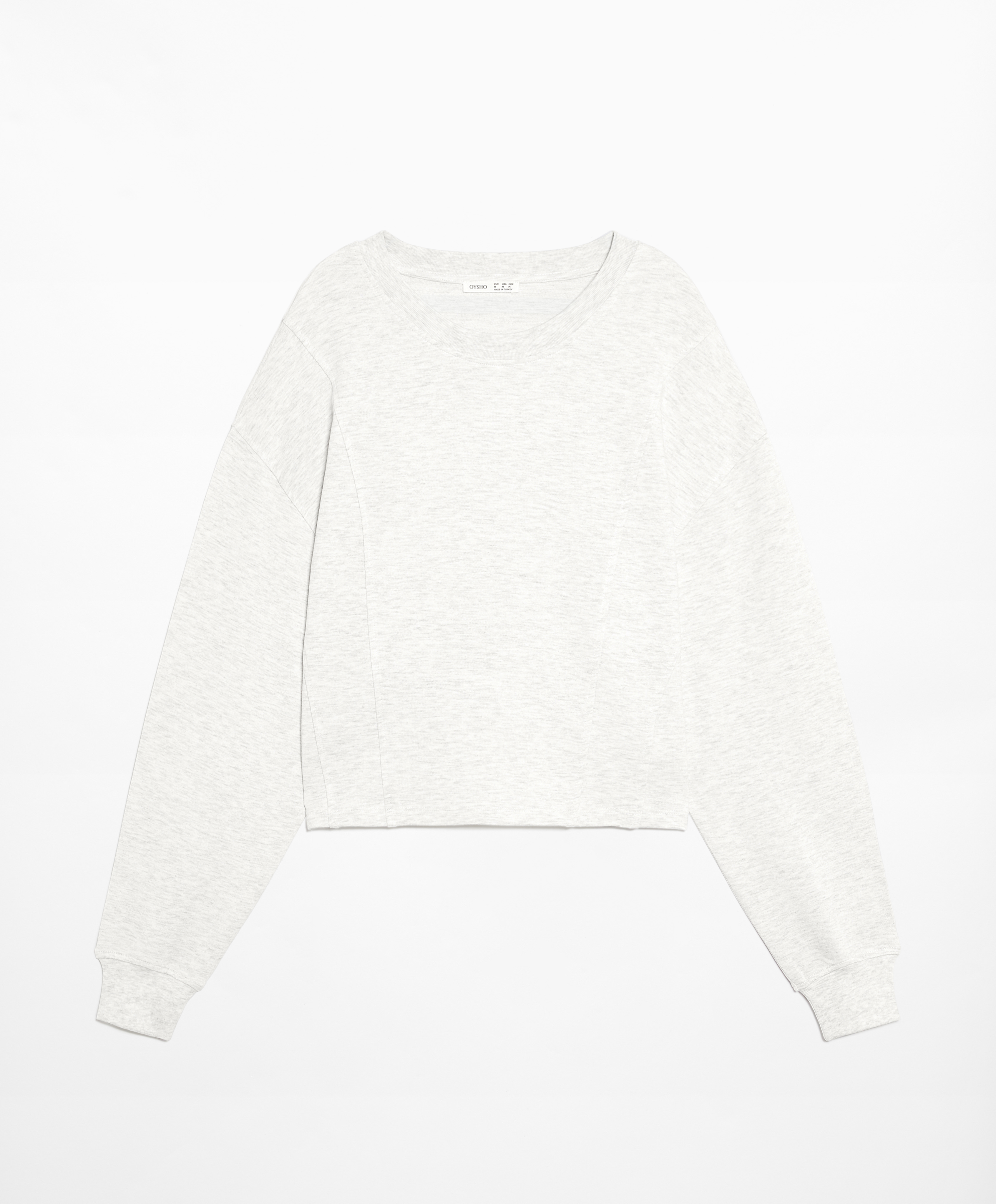 Sweatshirt with cotton and modal blend