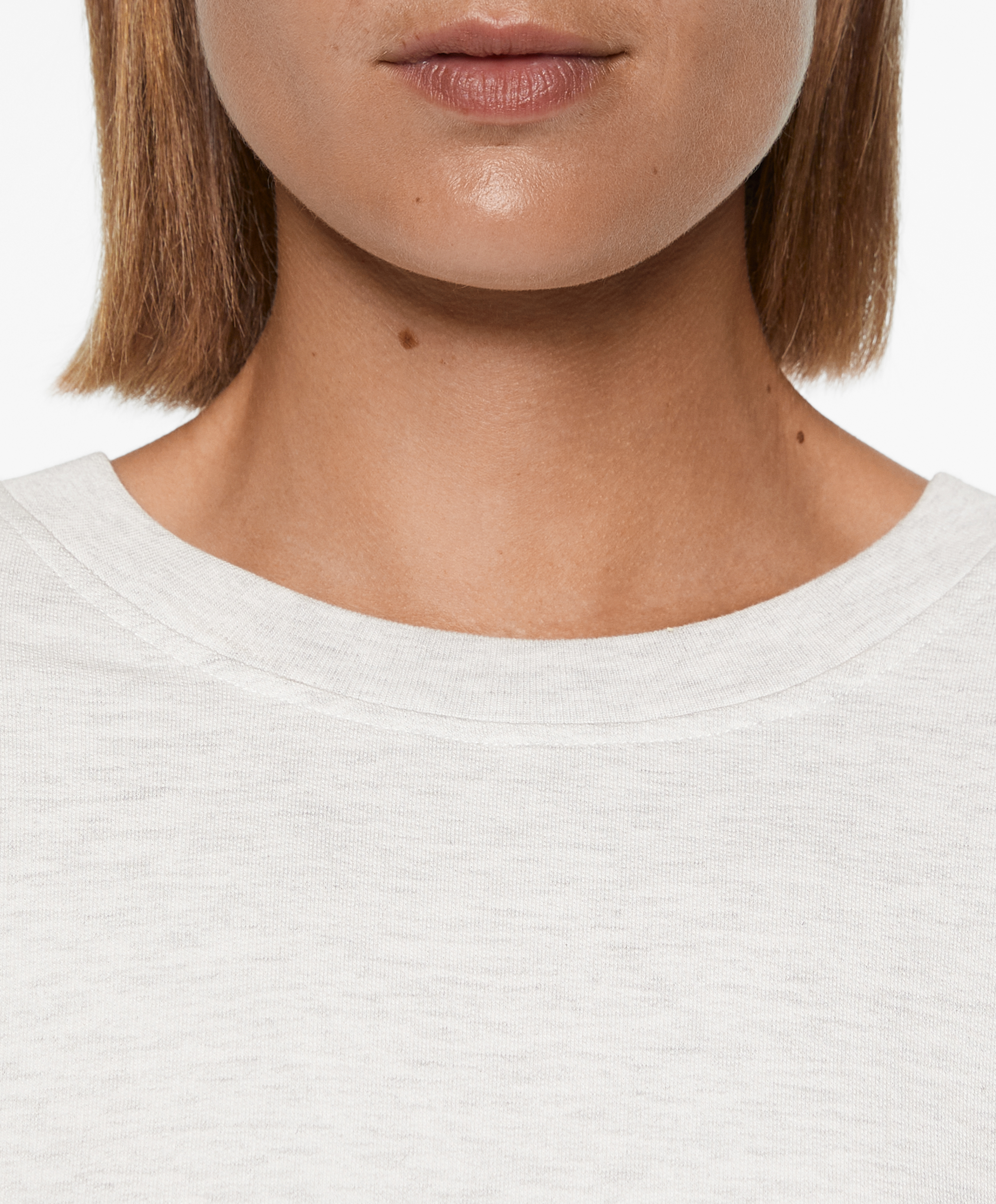 Sweatshirt with cotton and modal blend