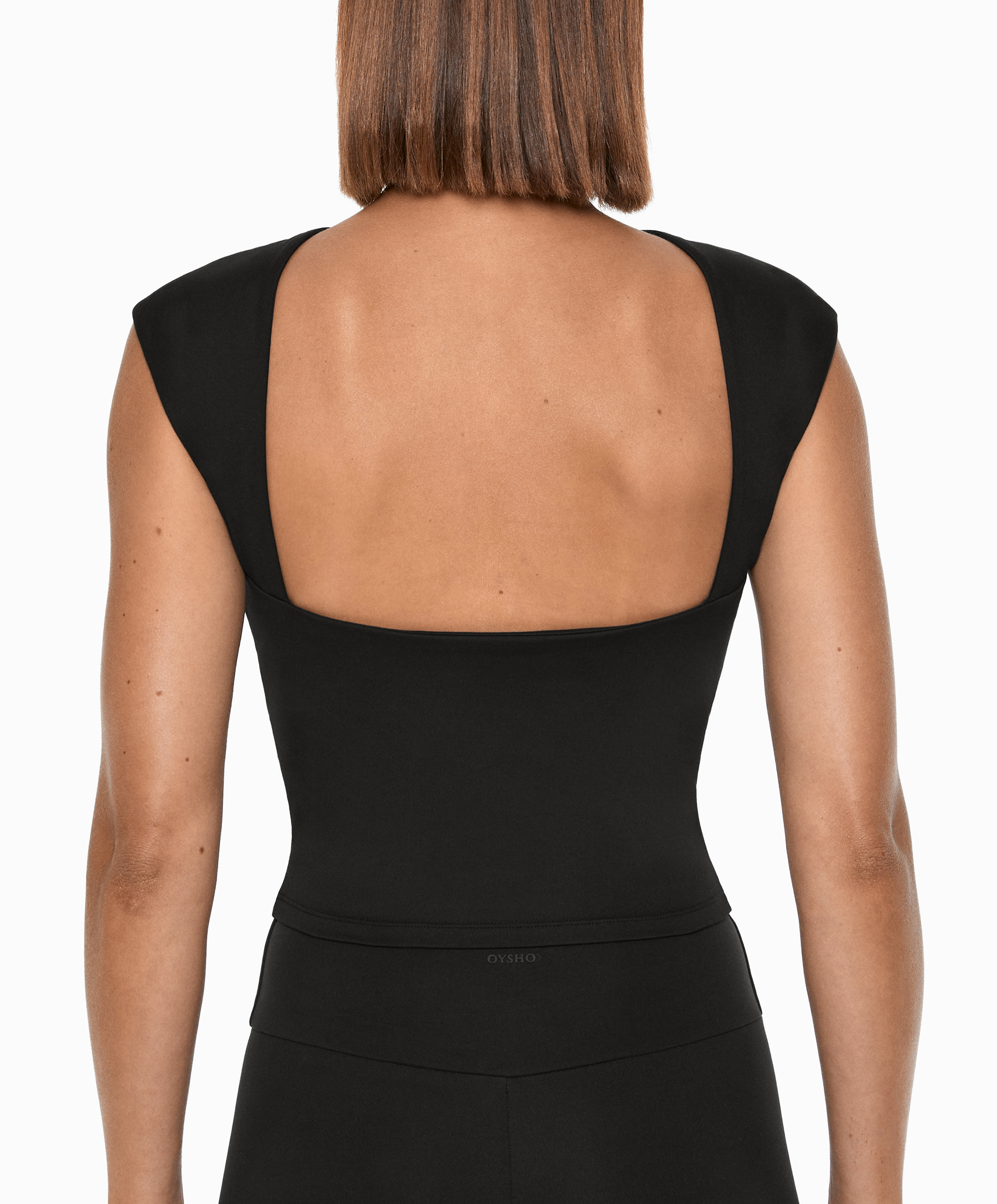 Open-back T-shirt